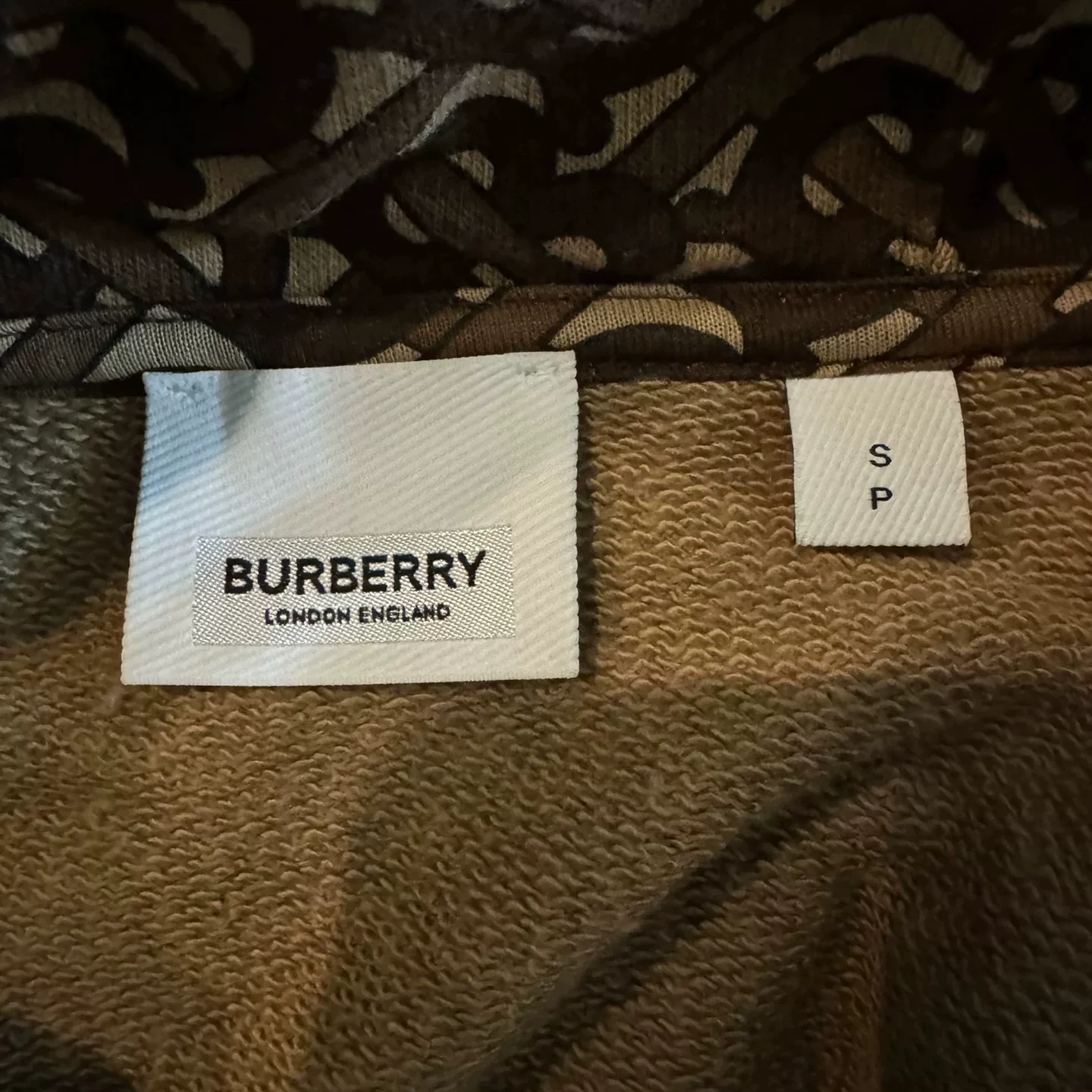 Burberry Hooded Sweatshirt S Size — back
