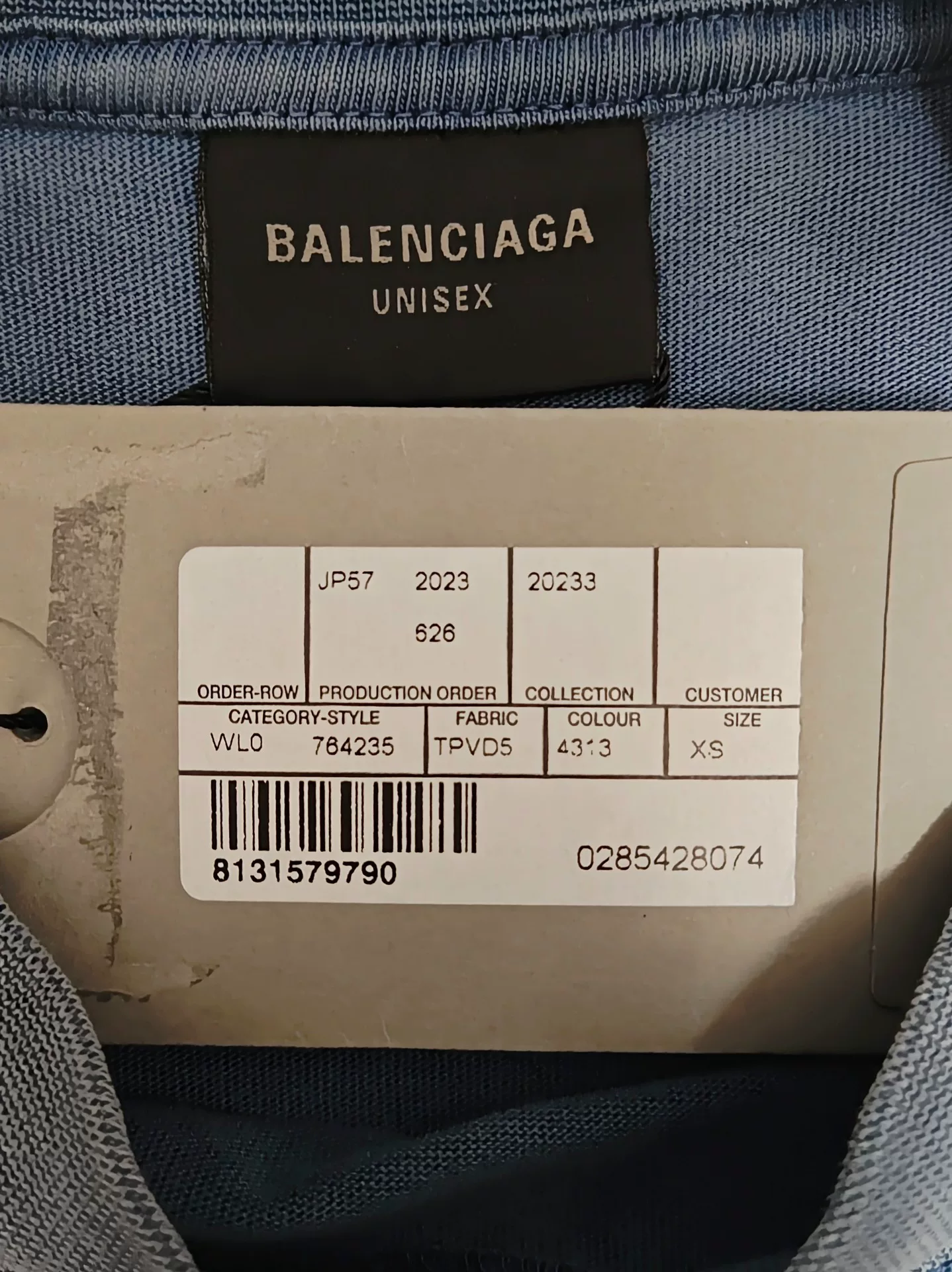 Balenciaga 23FW Berlin BEKIND Distressed T-Shirt — back