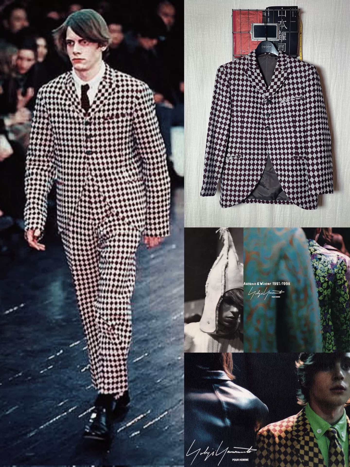 Yohji Yamamoto 1997AW Checkered Wool Suit
