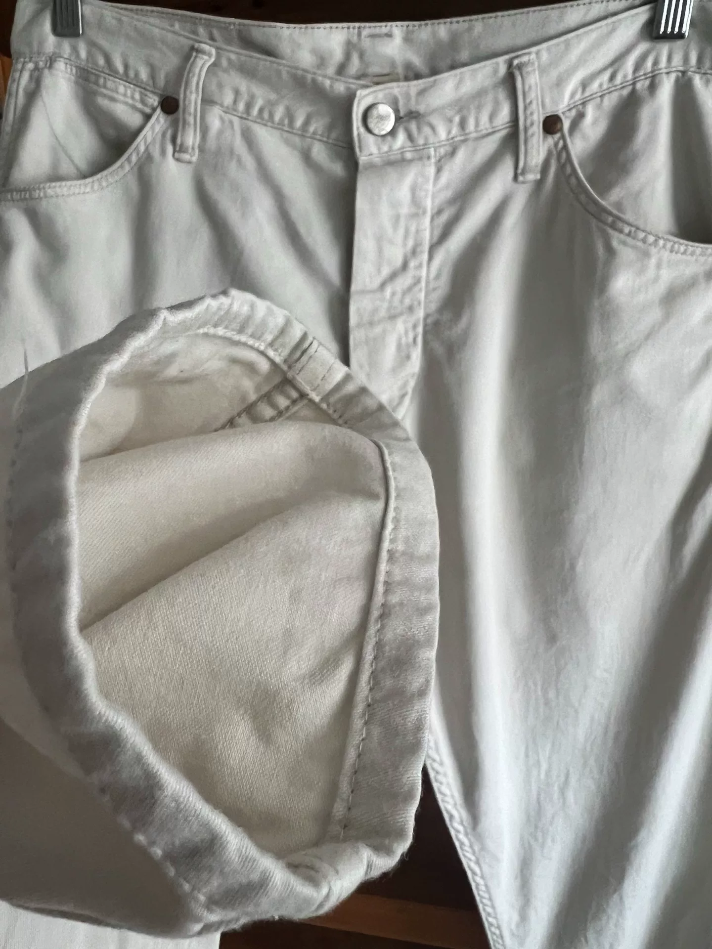 RRL Double RL Beige Denim Jeans — back