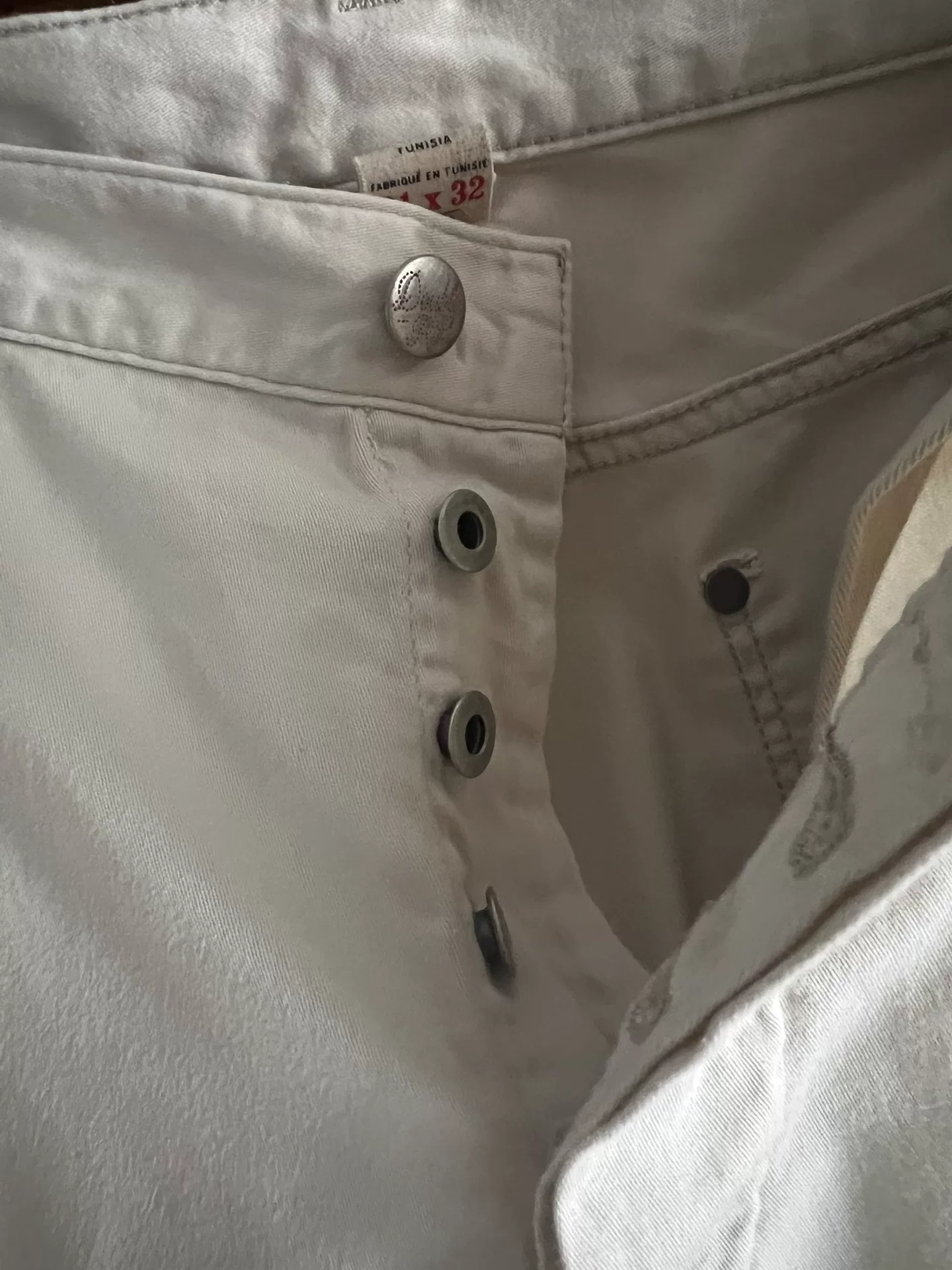 RRL Double RL Beige Denim Jeans — label
