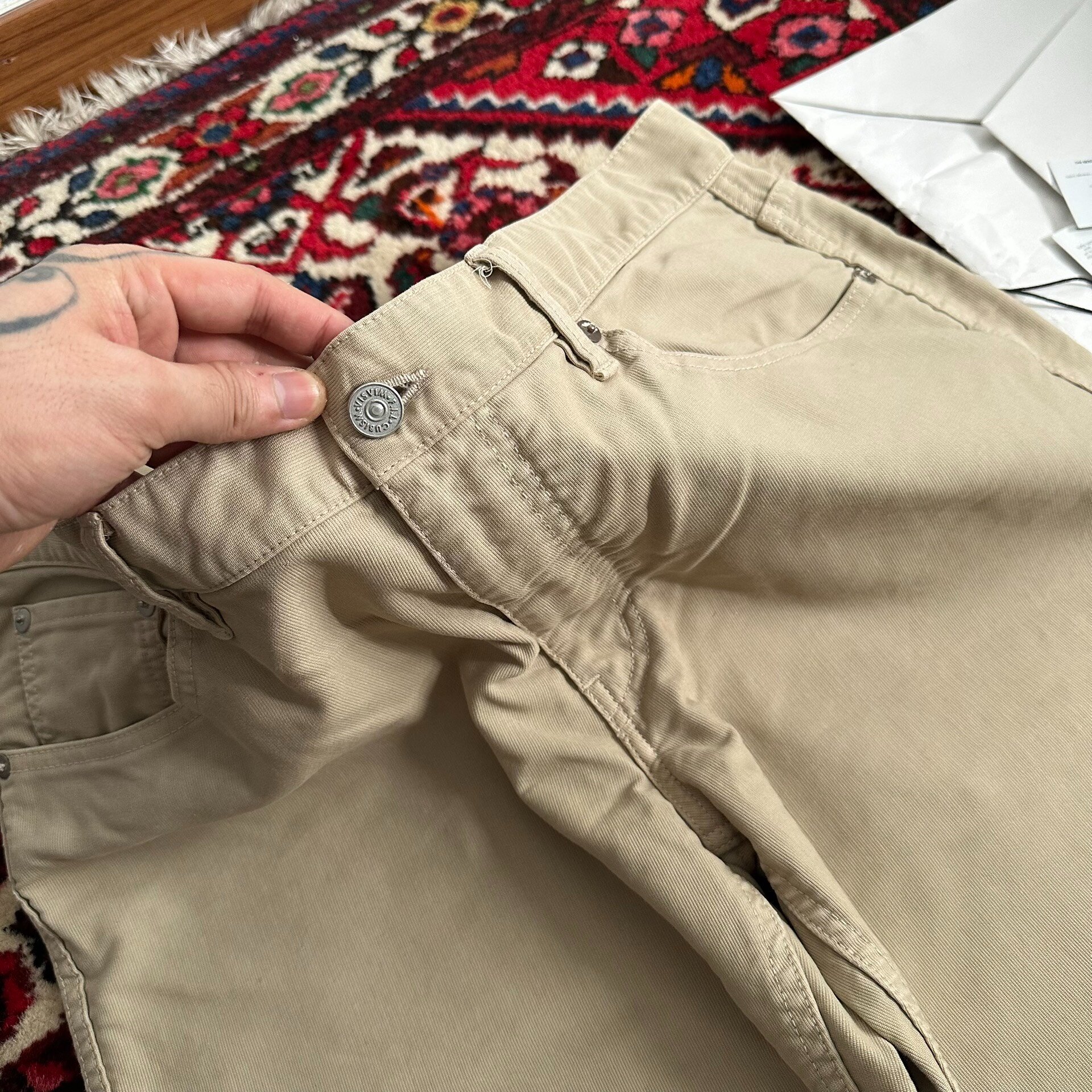 VISVIM 21SS FLUXUS 03 DMGD Pants — back