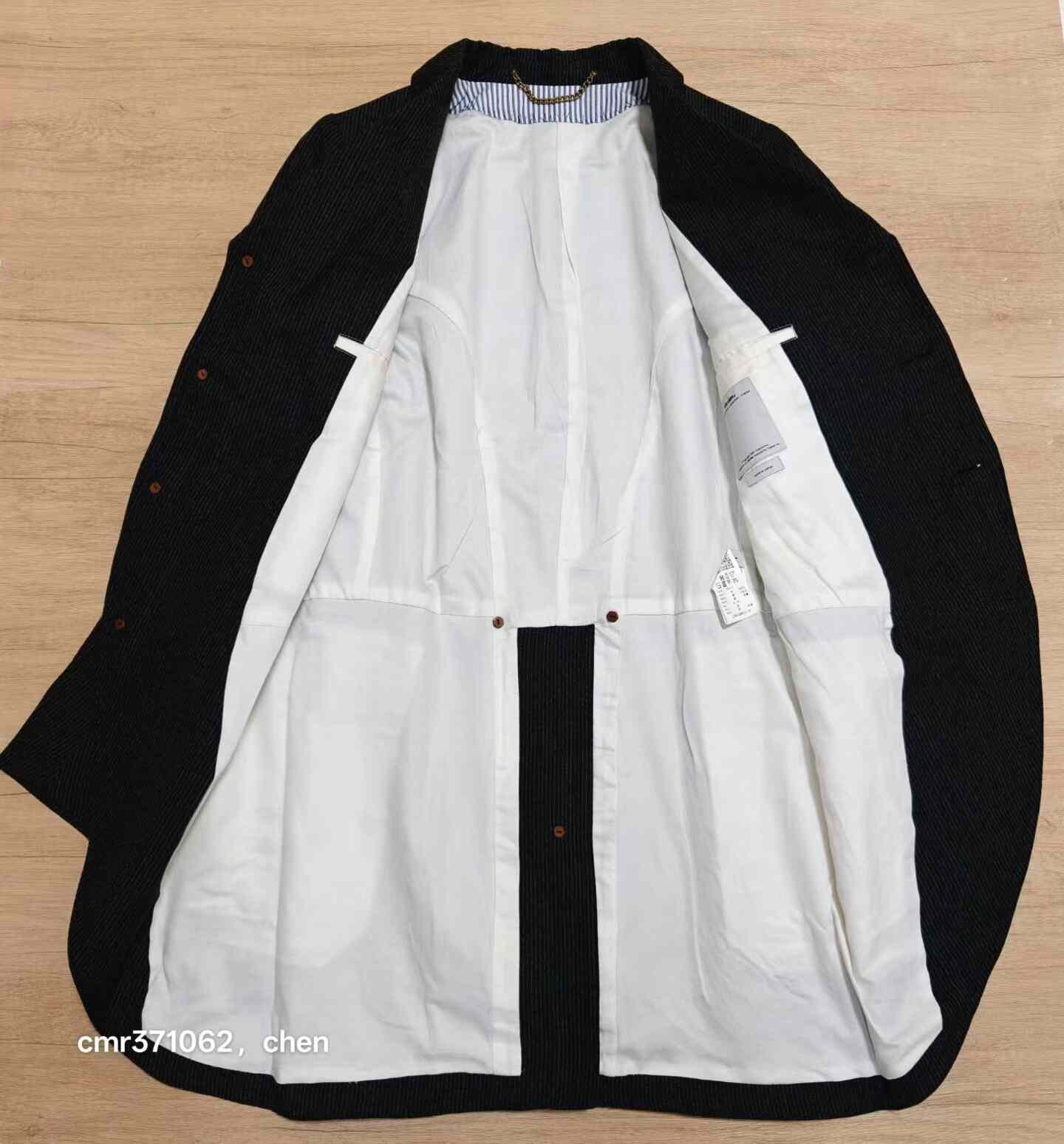 visvim 17ss Ascot Morning Coat Pinstripe — detail