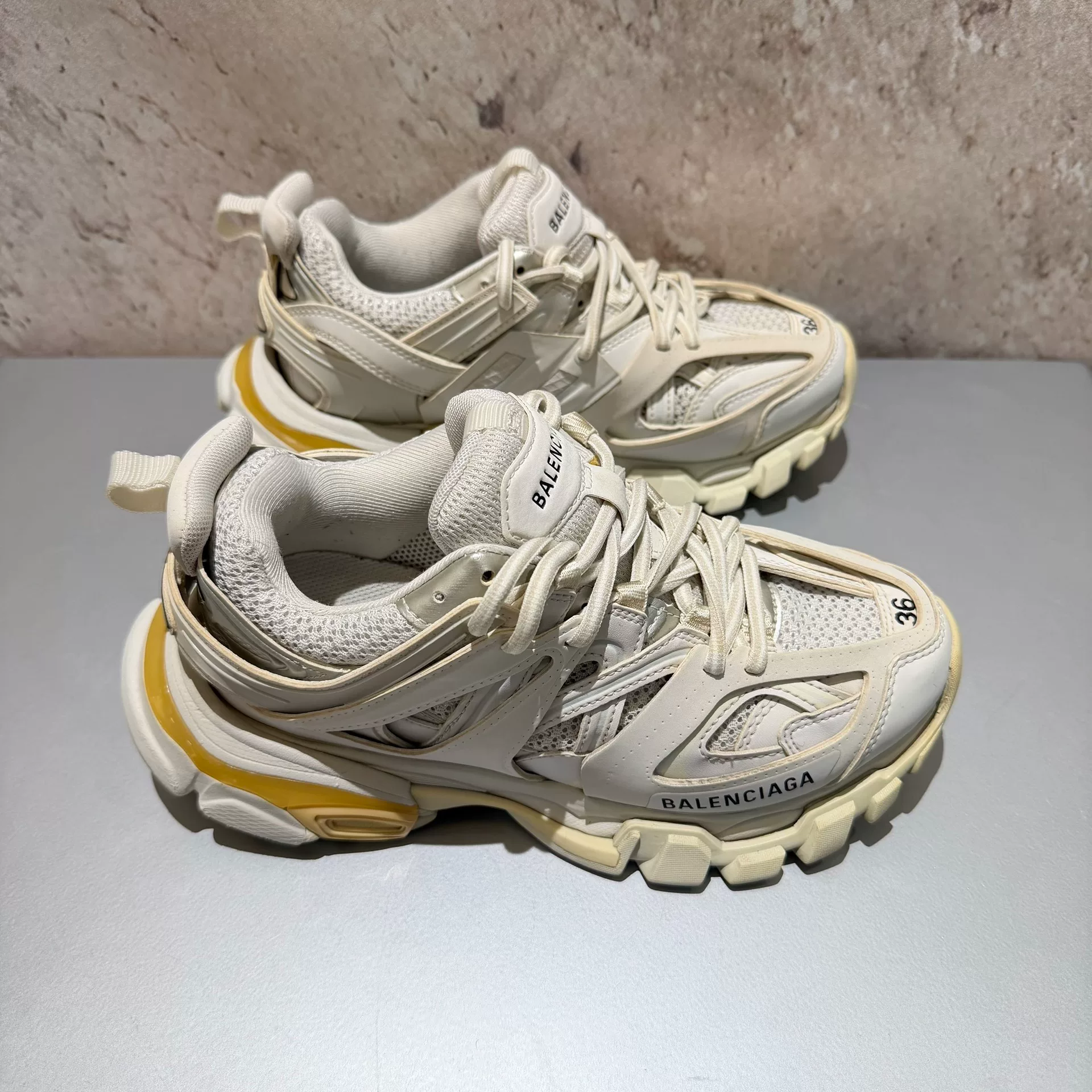 Balenciaga Track White Dad Shoes 36 — back
