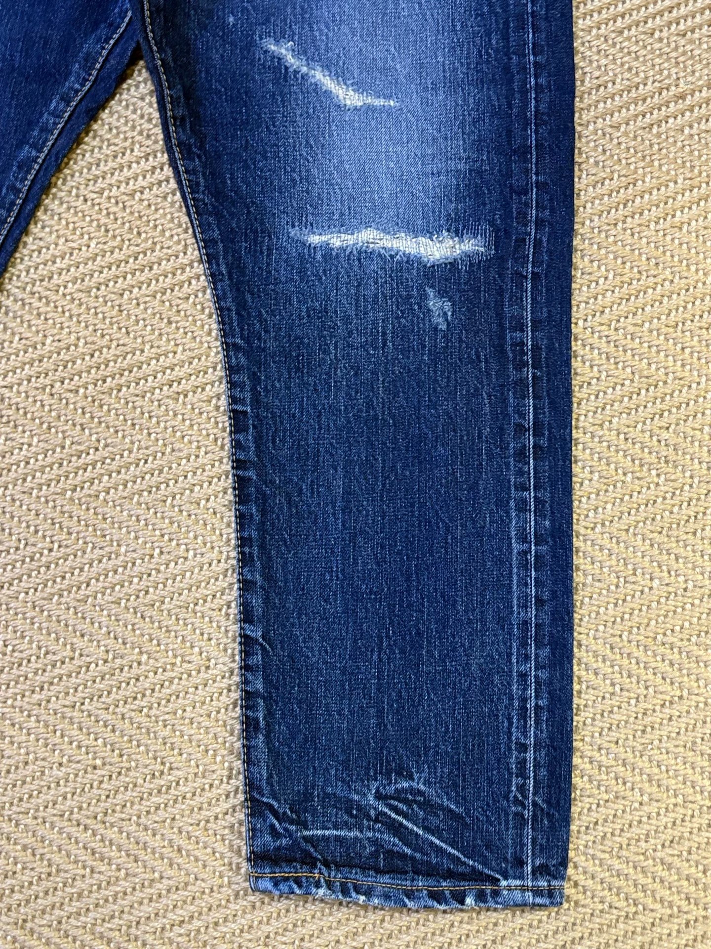 Vanquish & Fragment Washed Distressed Jeans — detail