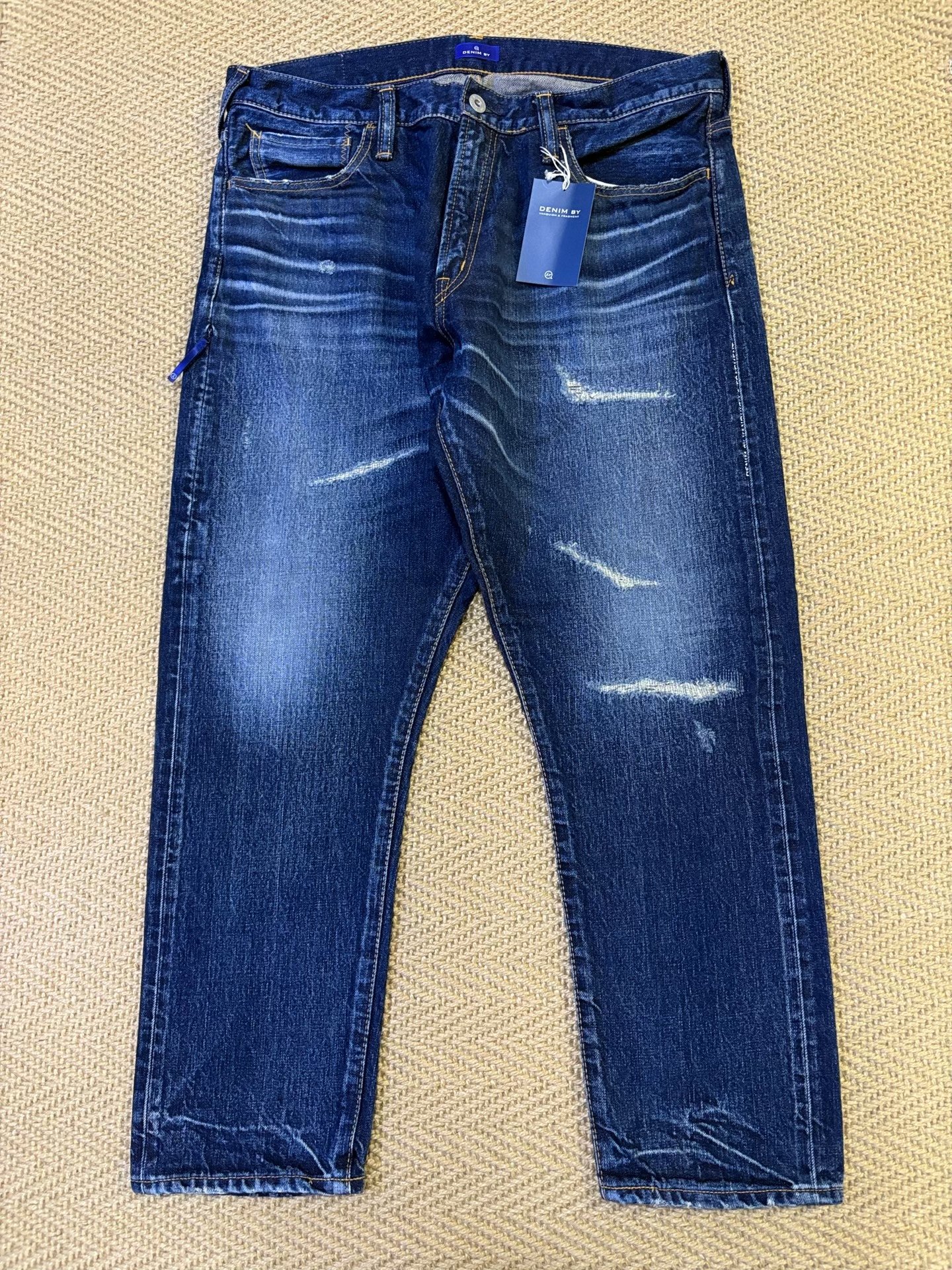 Vanquish & Fragment Washed Distressed Jeans