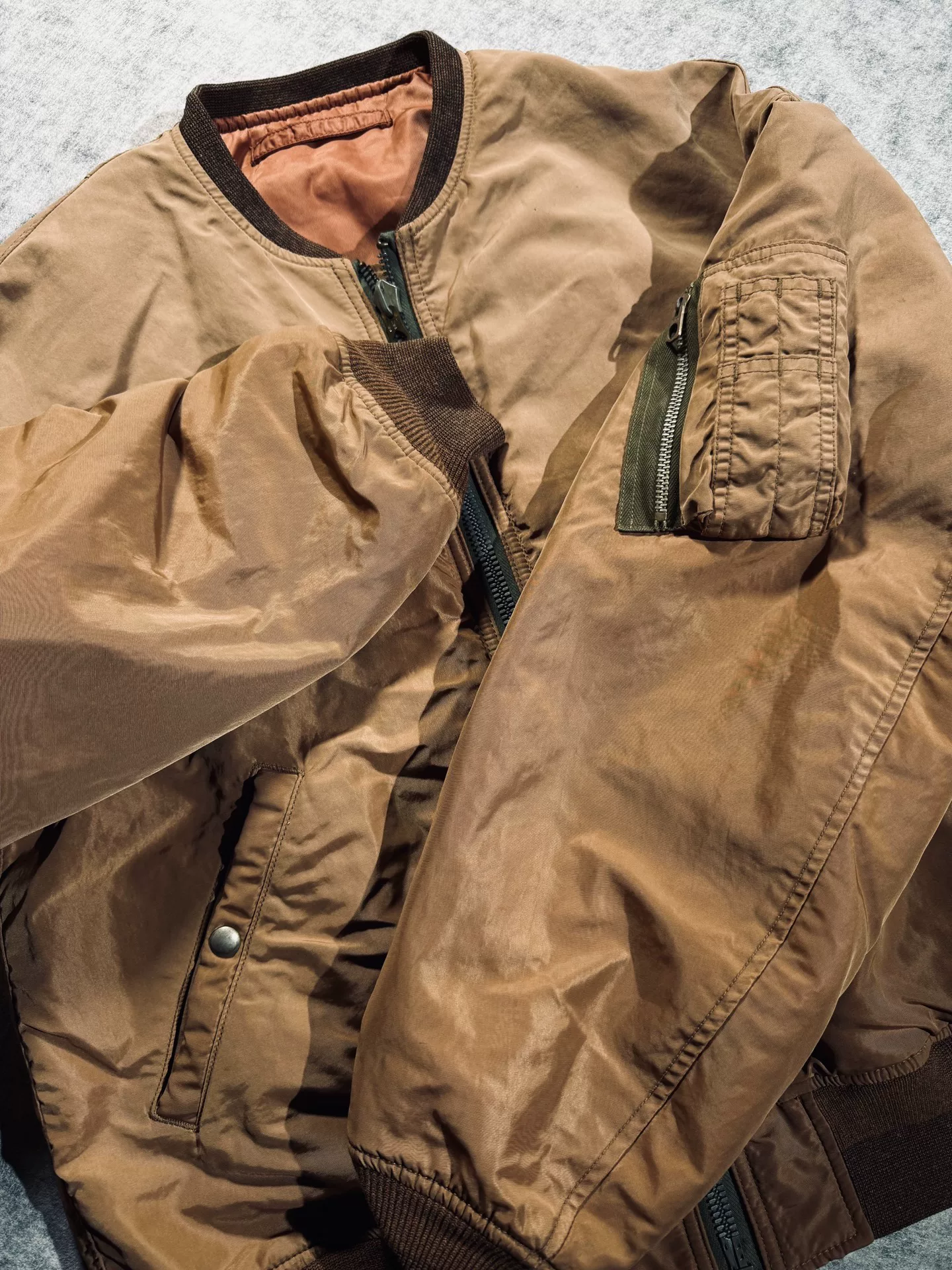 Visvim Thorson Jkt MA1 23AW Spot — label