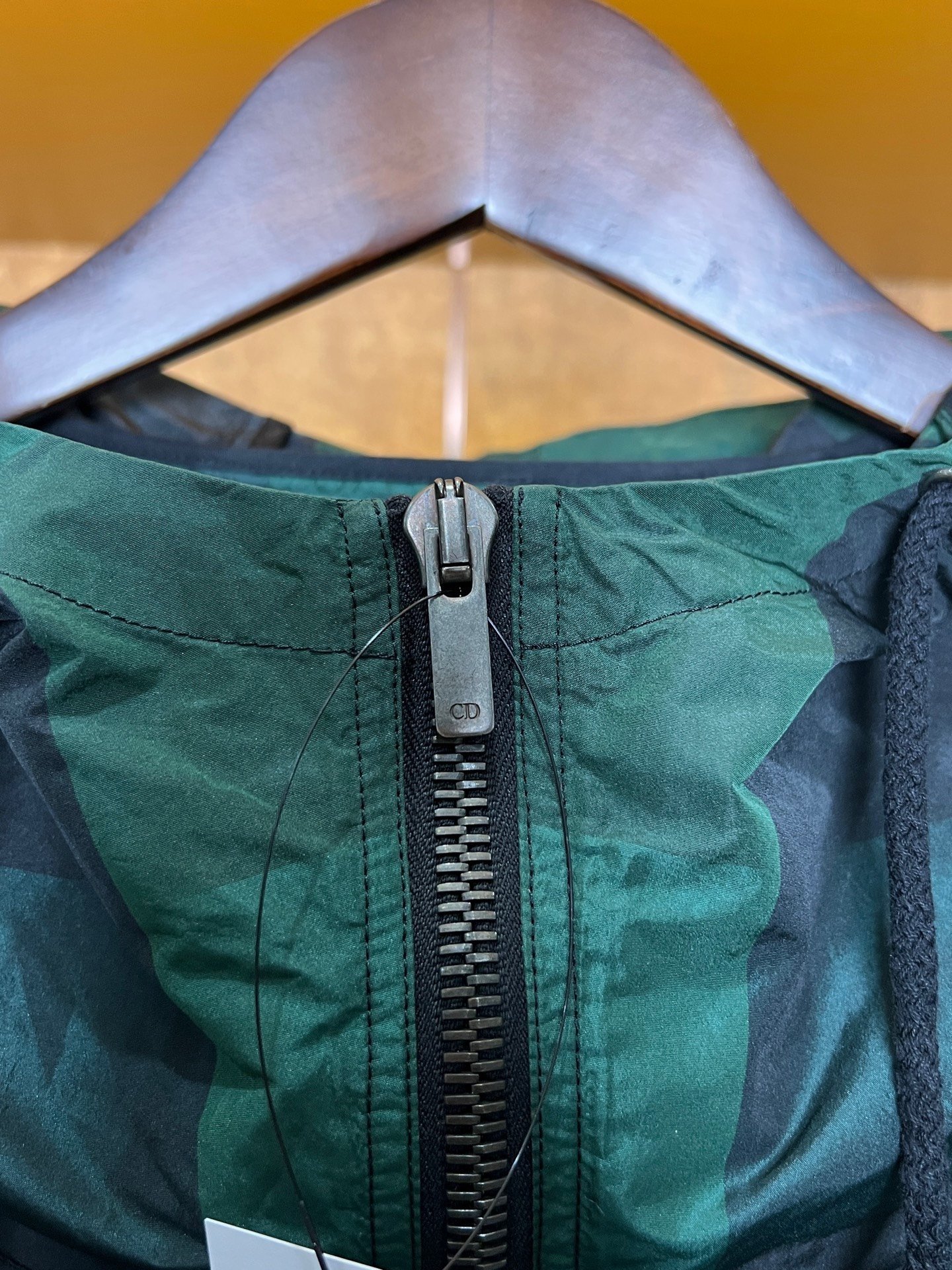 Dior Green Plaid Windbreaker — back