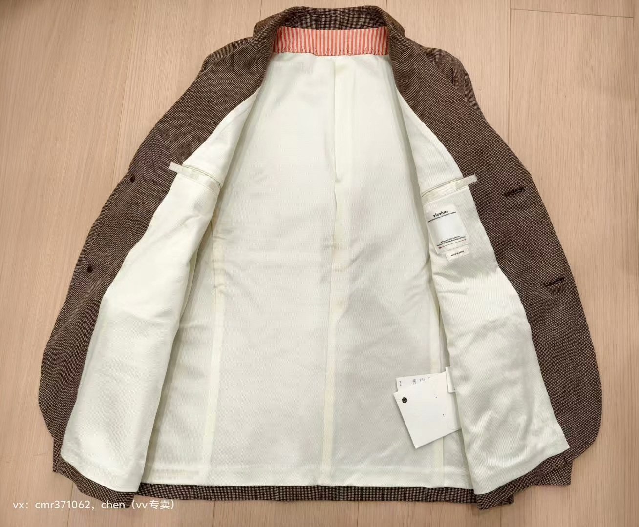 VISVIM 20SS SOLEBURY CHECK BLAZER — label