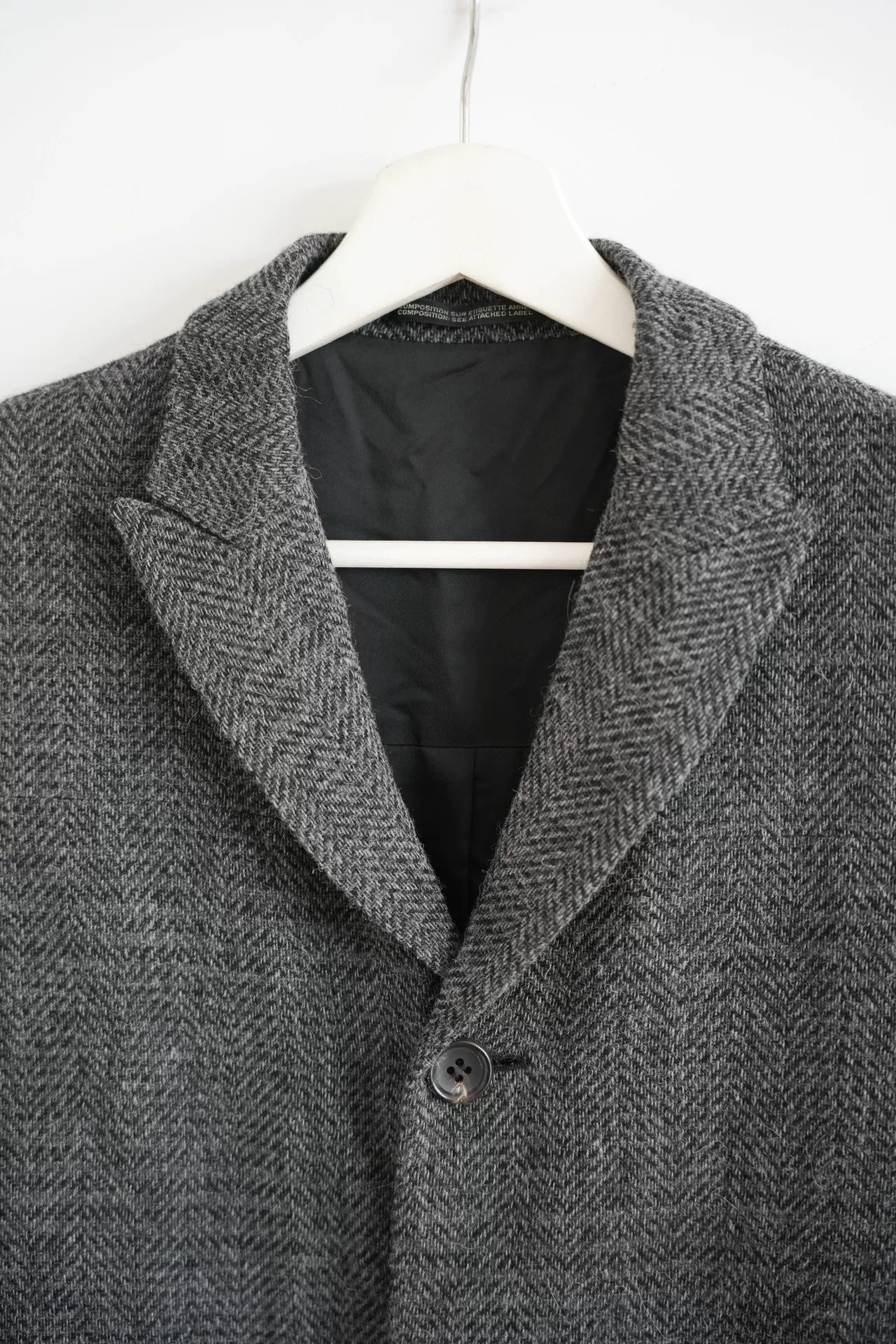 Yohji Yamamoto 08AW Herringbone Blazer — detail