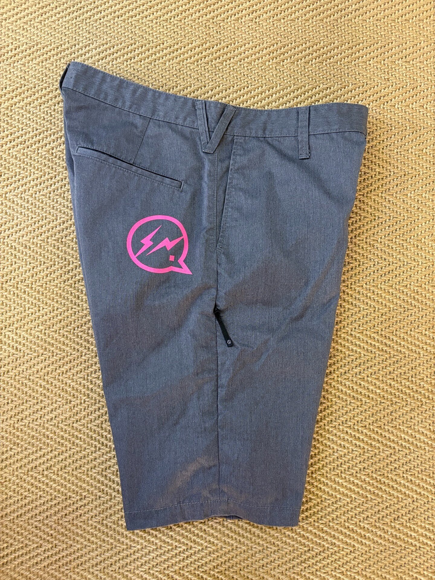 Denim by Vanquish & Fragment Pink Sparkle Shorts — detail