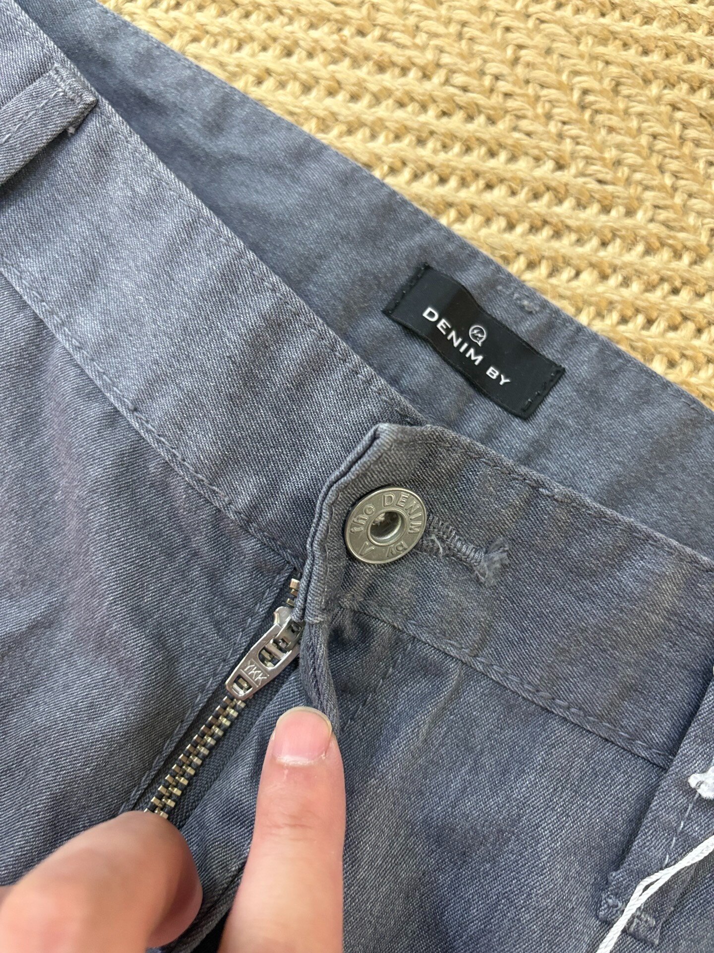 Denim by Vanquish & Fragment Pink Sparkle Shorts — label