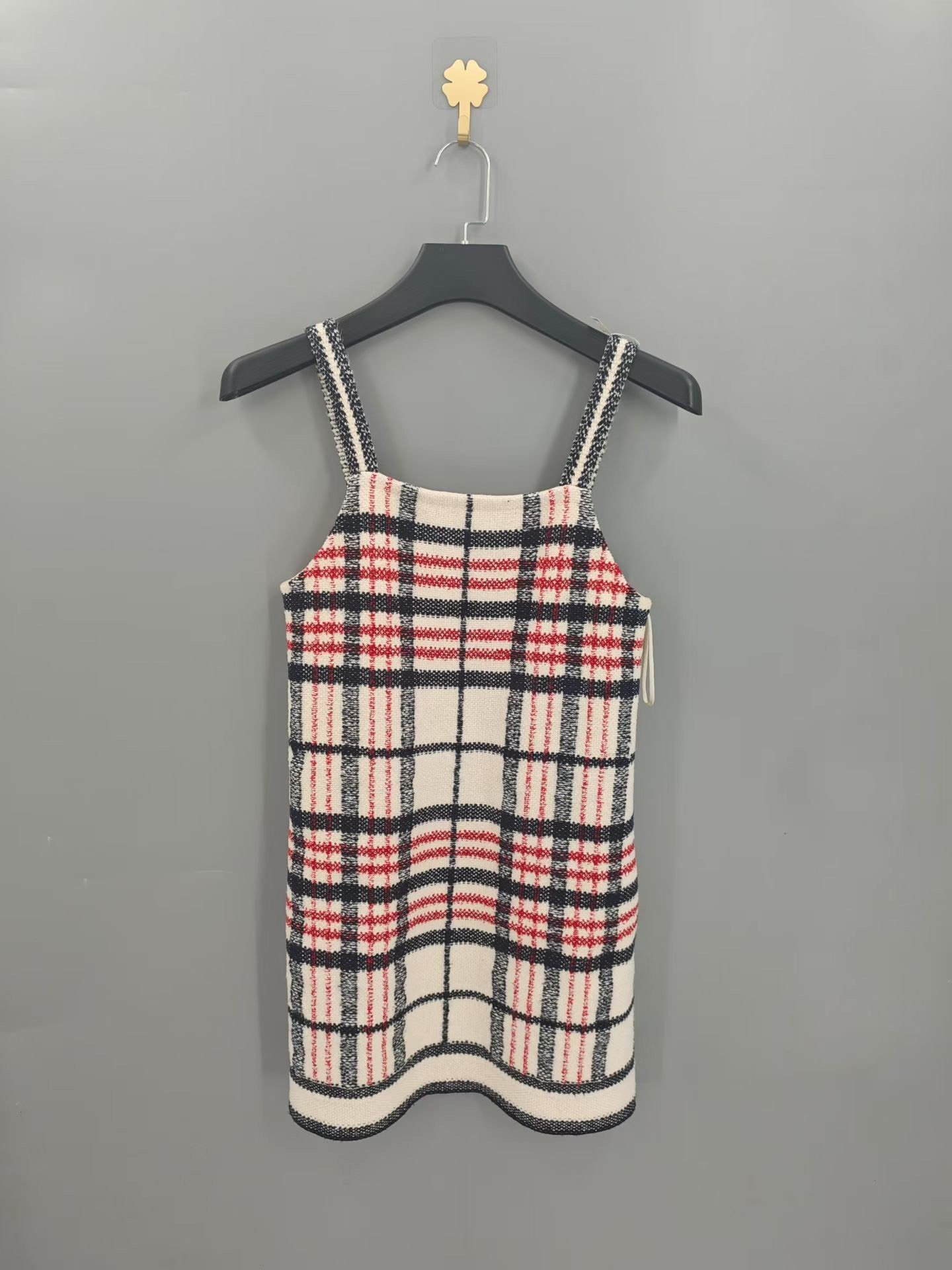 Dior Women's Plaid Knit Camisole Dress