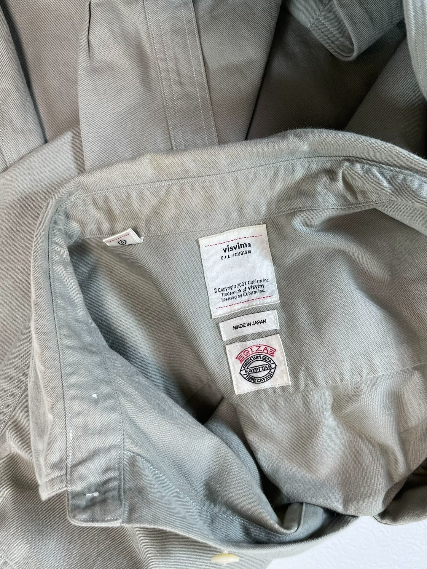 VISVIM 1910 ALBACORE L/S Shirt — label