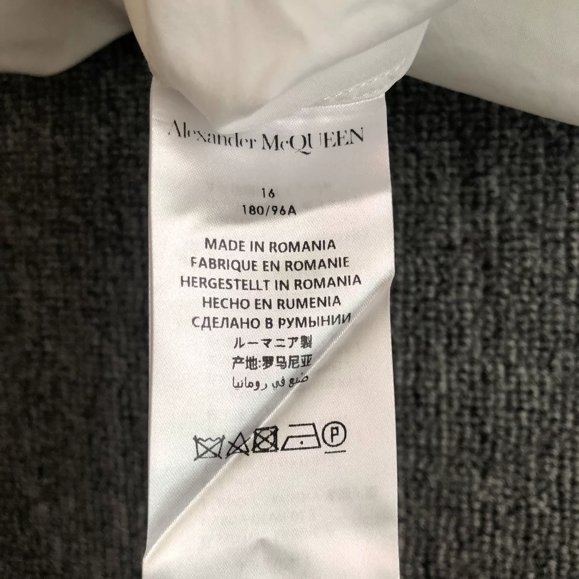 Alexander McQueen Floral Embroidery Shirt — back
