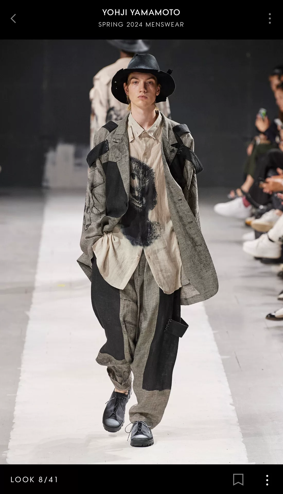 Yohji Yamamoto 24SS Cyclops Linen Shirt — label