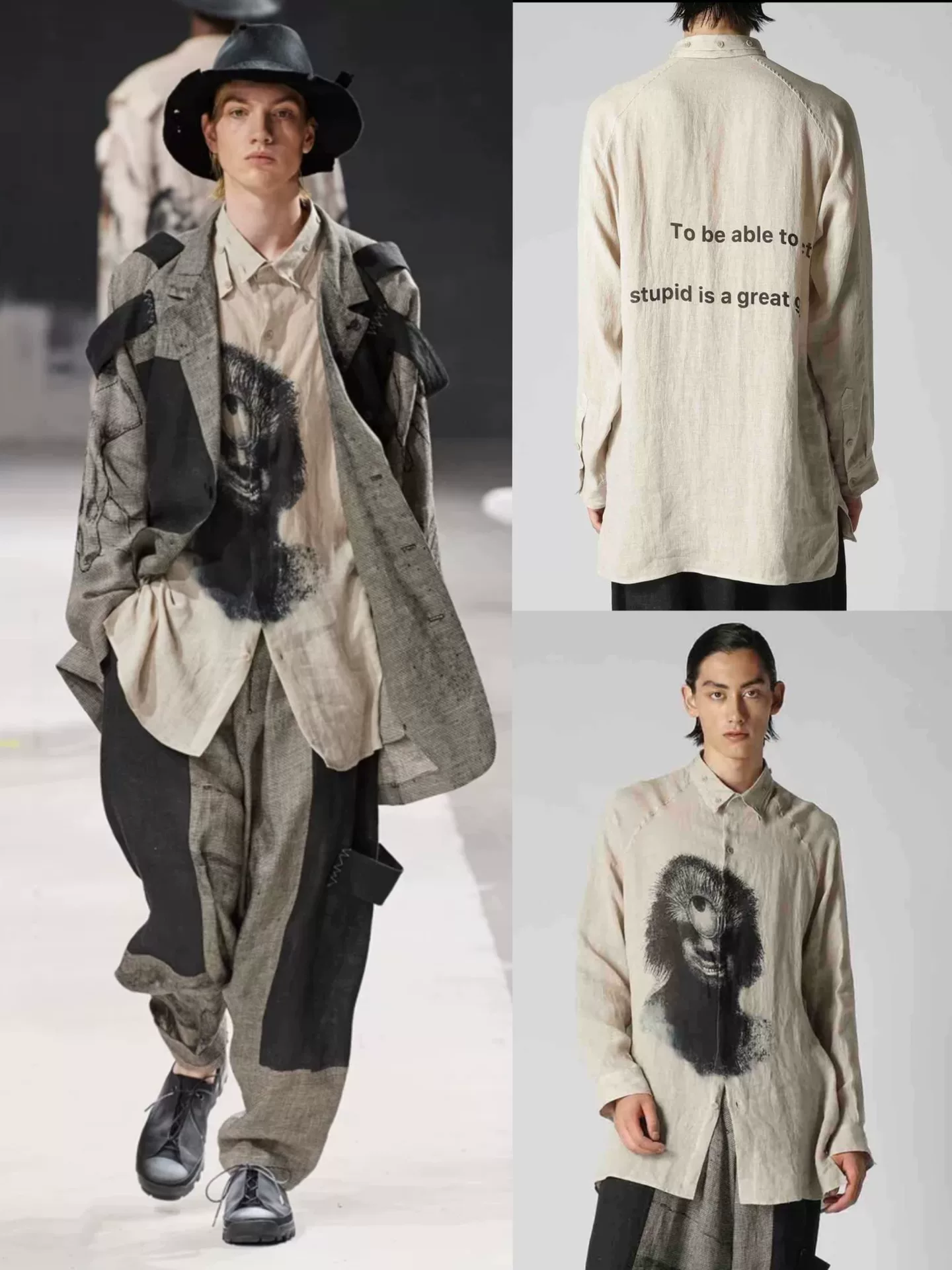 Yohji Yamamoto 24SS Cyclops Linen Shirt