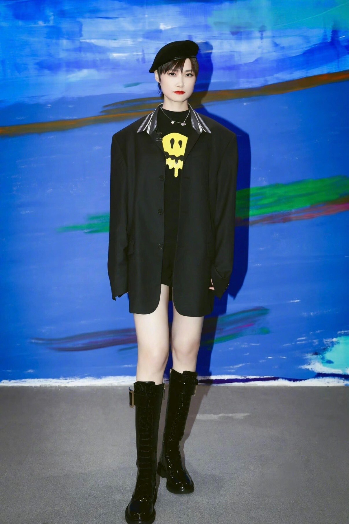 Balenciaga 21ss Striped Cuban Collar Suit — label