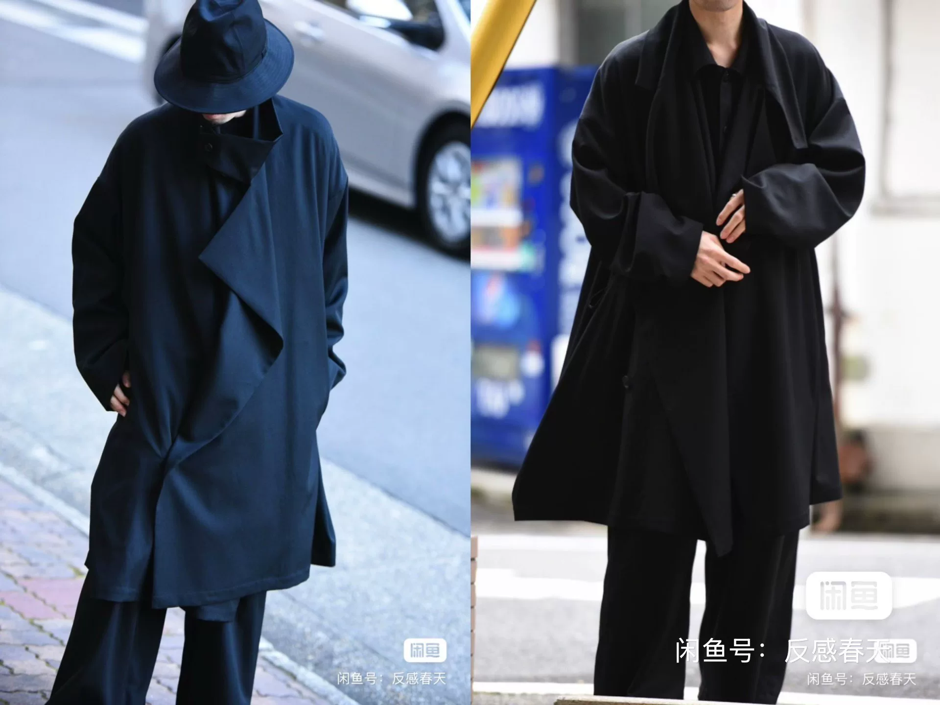 Yohji Yamamoto 21AW Pleated Wool Coat — back