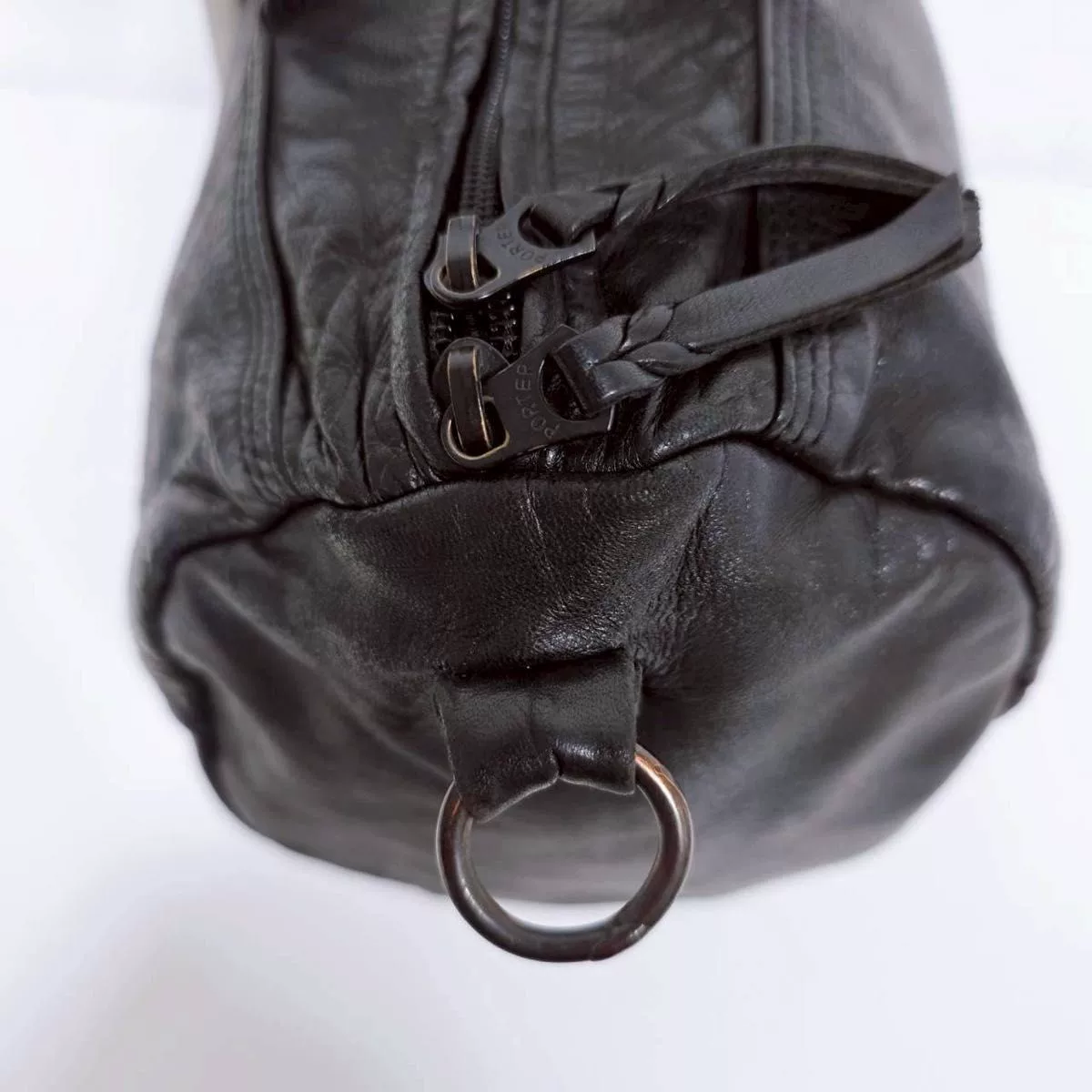 PORTER Frank Mini Boston Bag — label