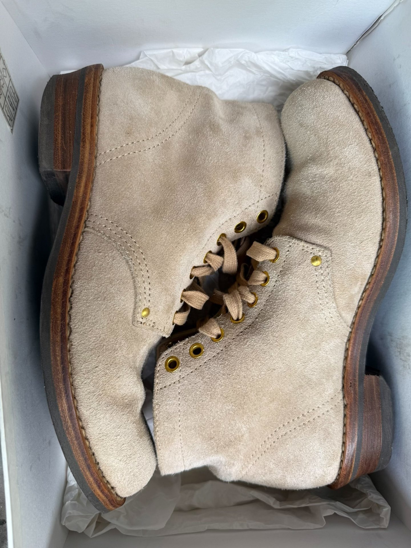 visvim brigadier ivory white boots