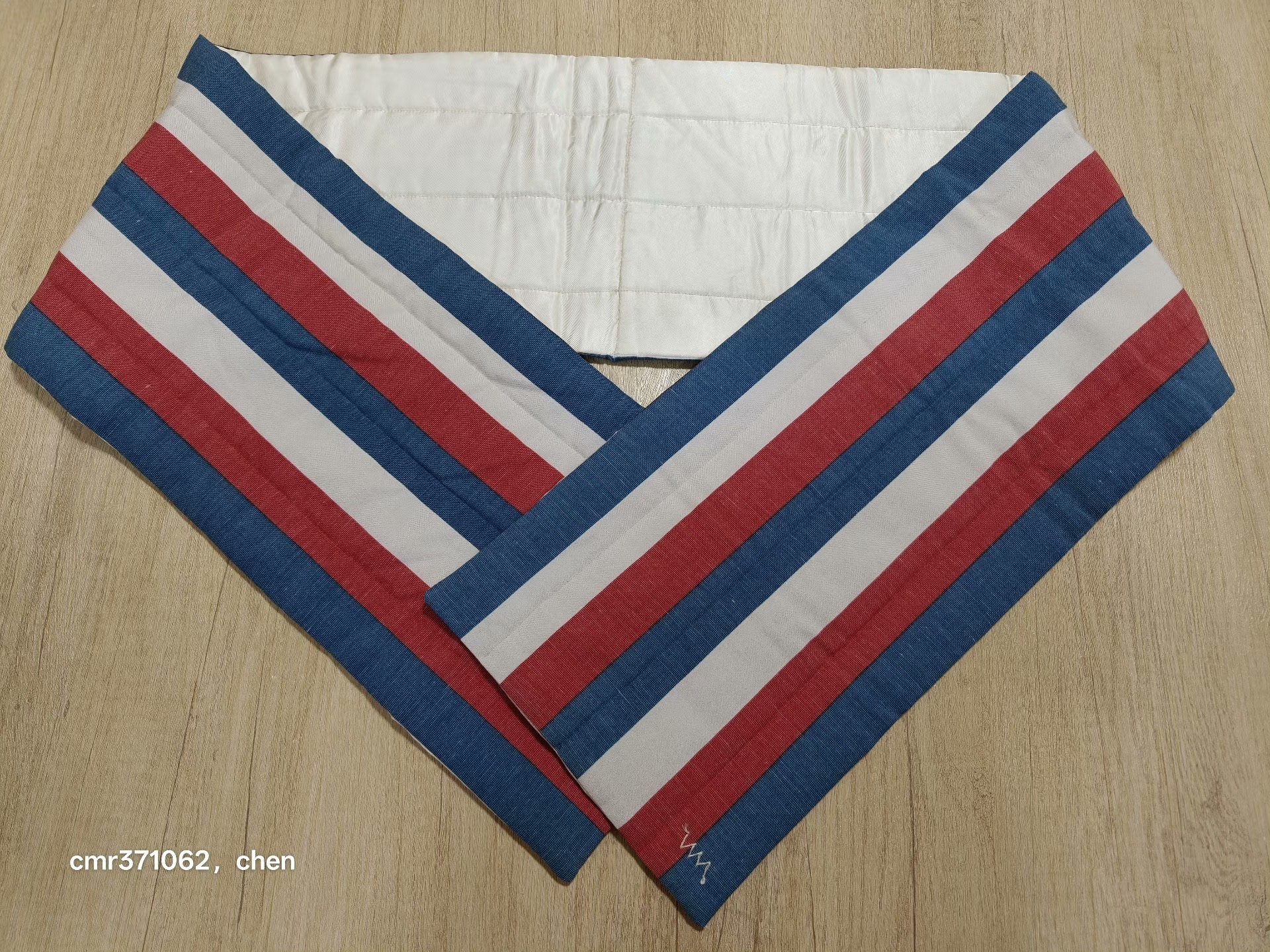 VISVIM 20AW Stripes Muffler — label