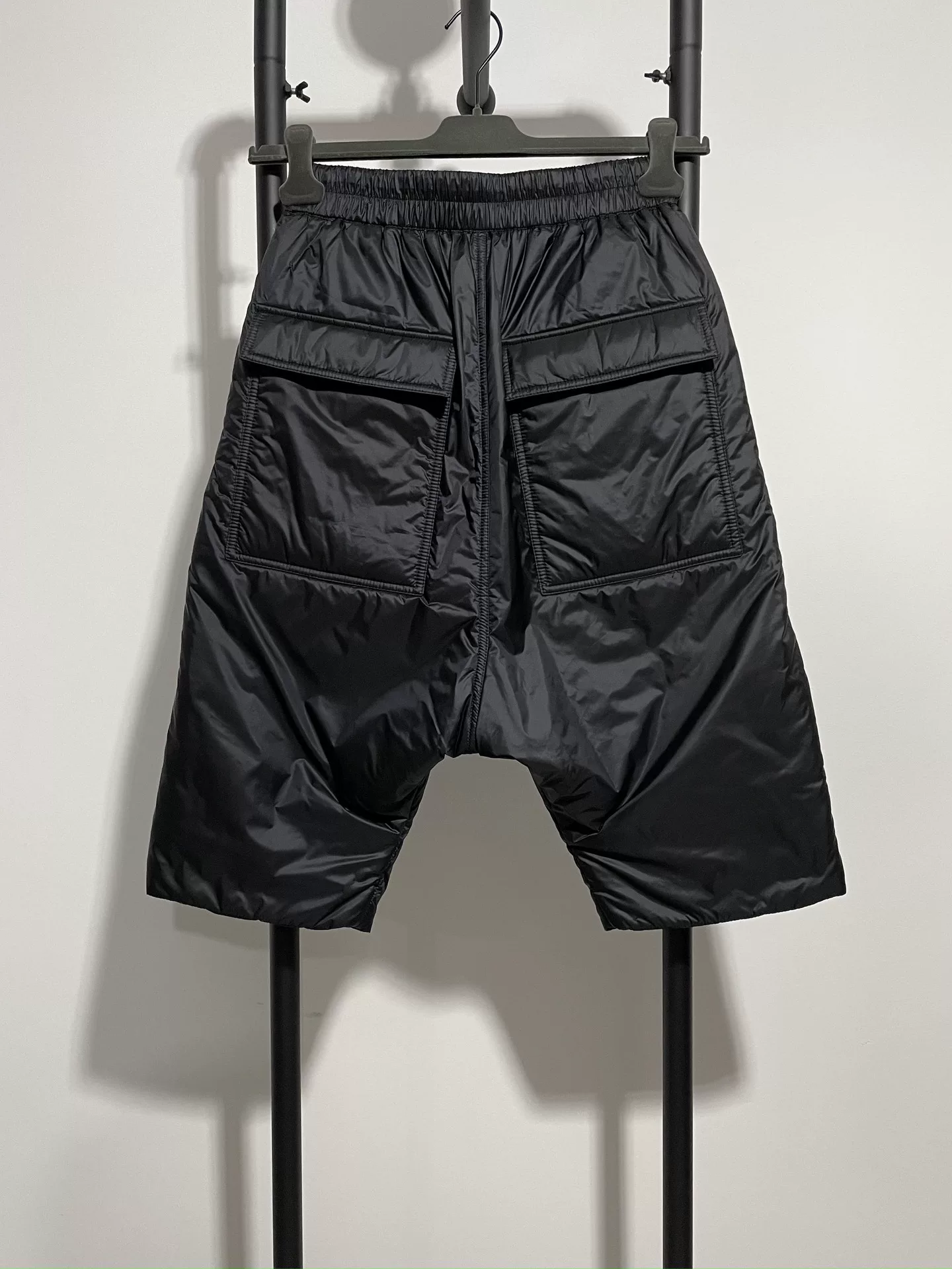Rick Owens Moncler Quilted Down Shorts — front