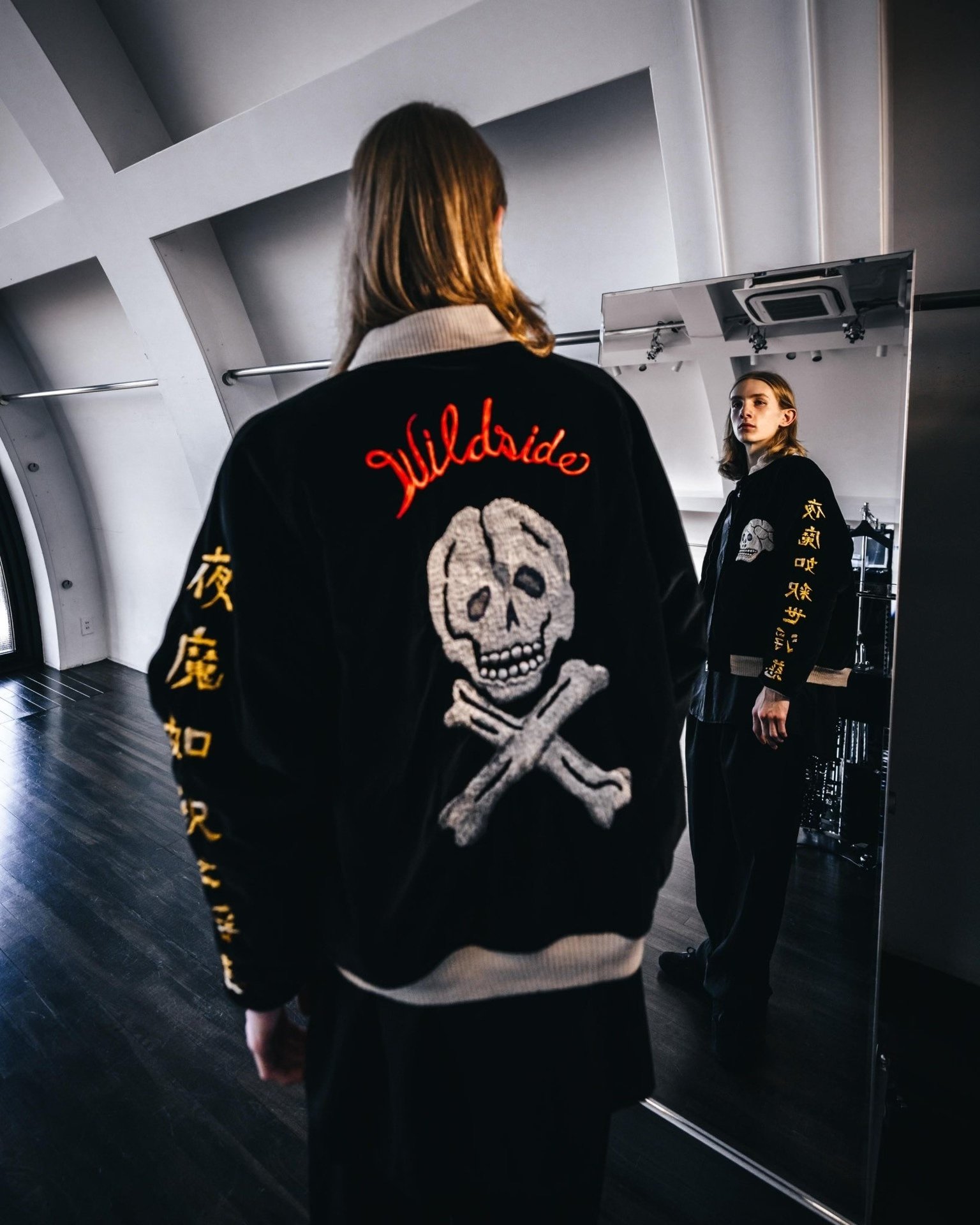 Yohji Yamamoto x St. Michael Sukajan Jacket — detail