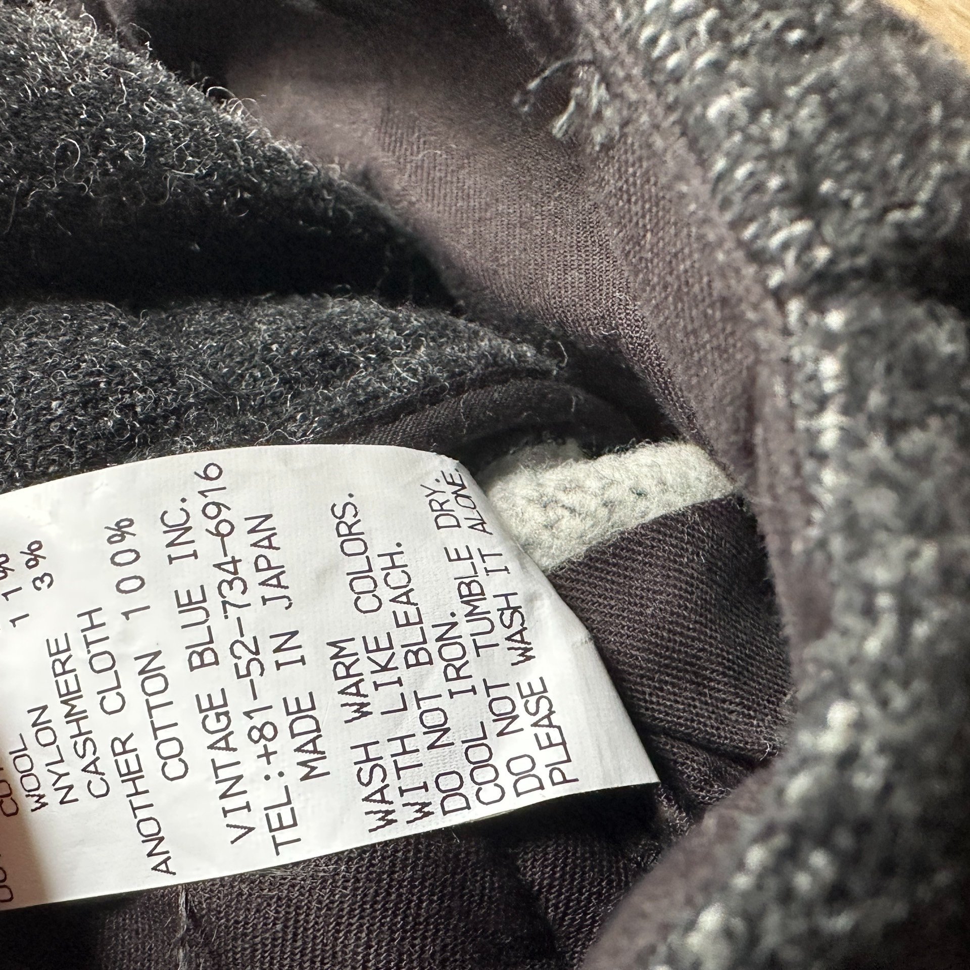 Black Retro High-Waisted Wide-Leg Pants — label