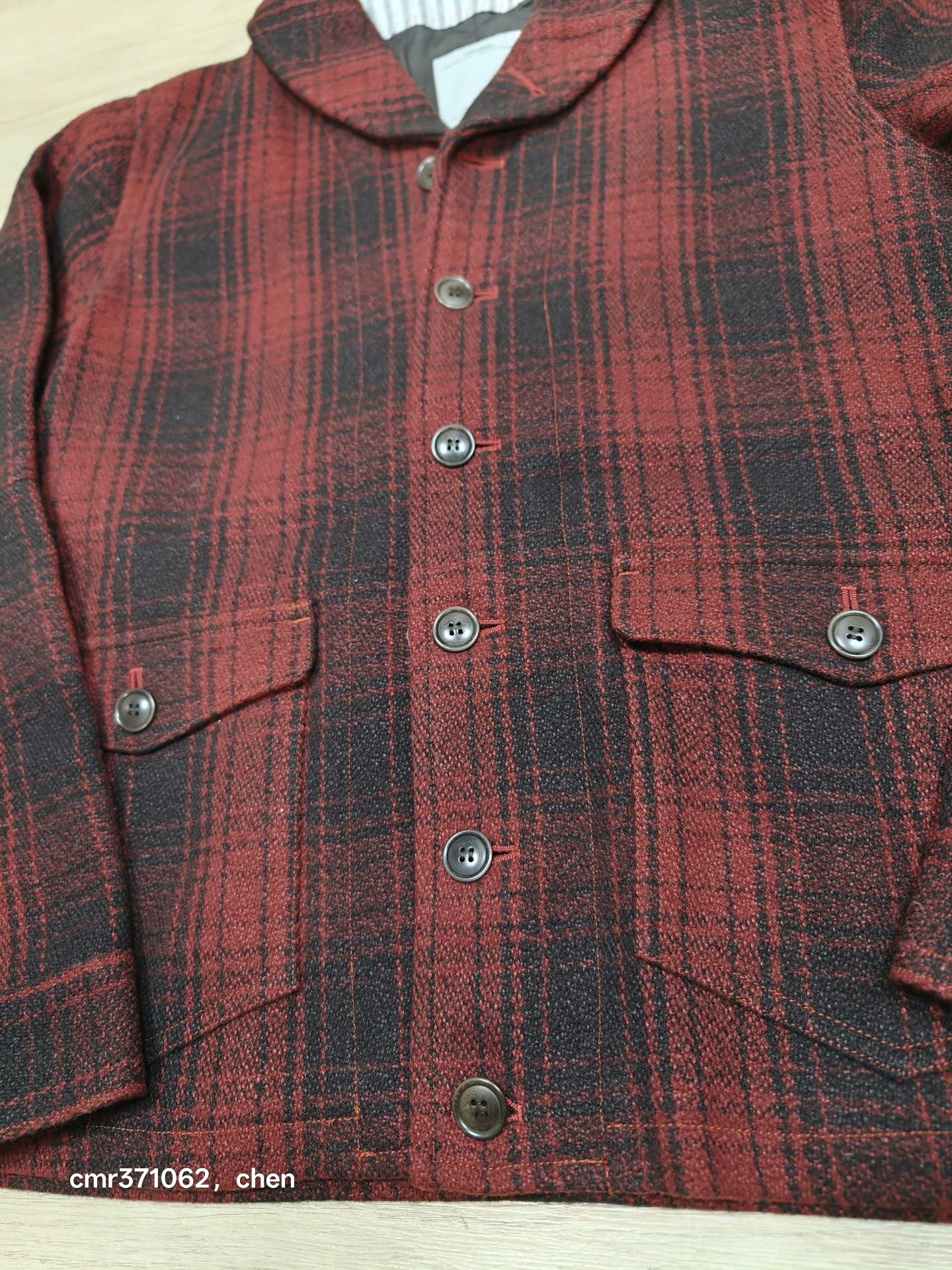 VISVIM 16AW MCKINLEY JKT BUFFALO CHECK — back