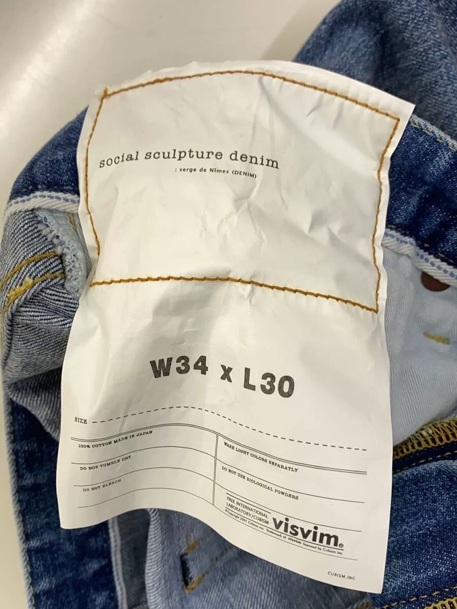 visvim Social Sculpture 05 Damaged Jeans — label