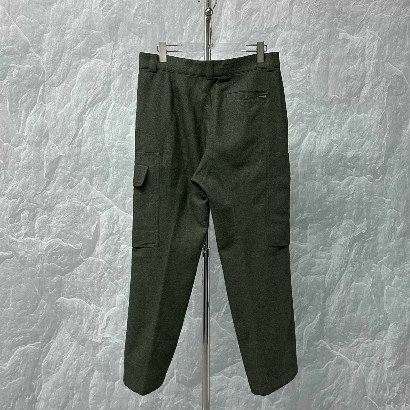 Louis Vuitton SS24 Logo Wool Cargo Pants — back