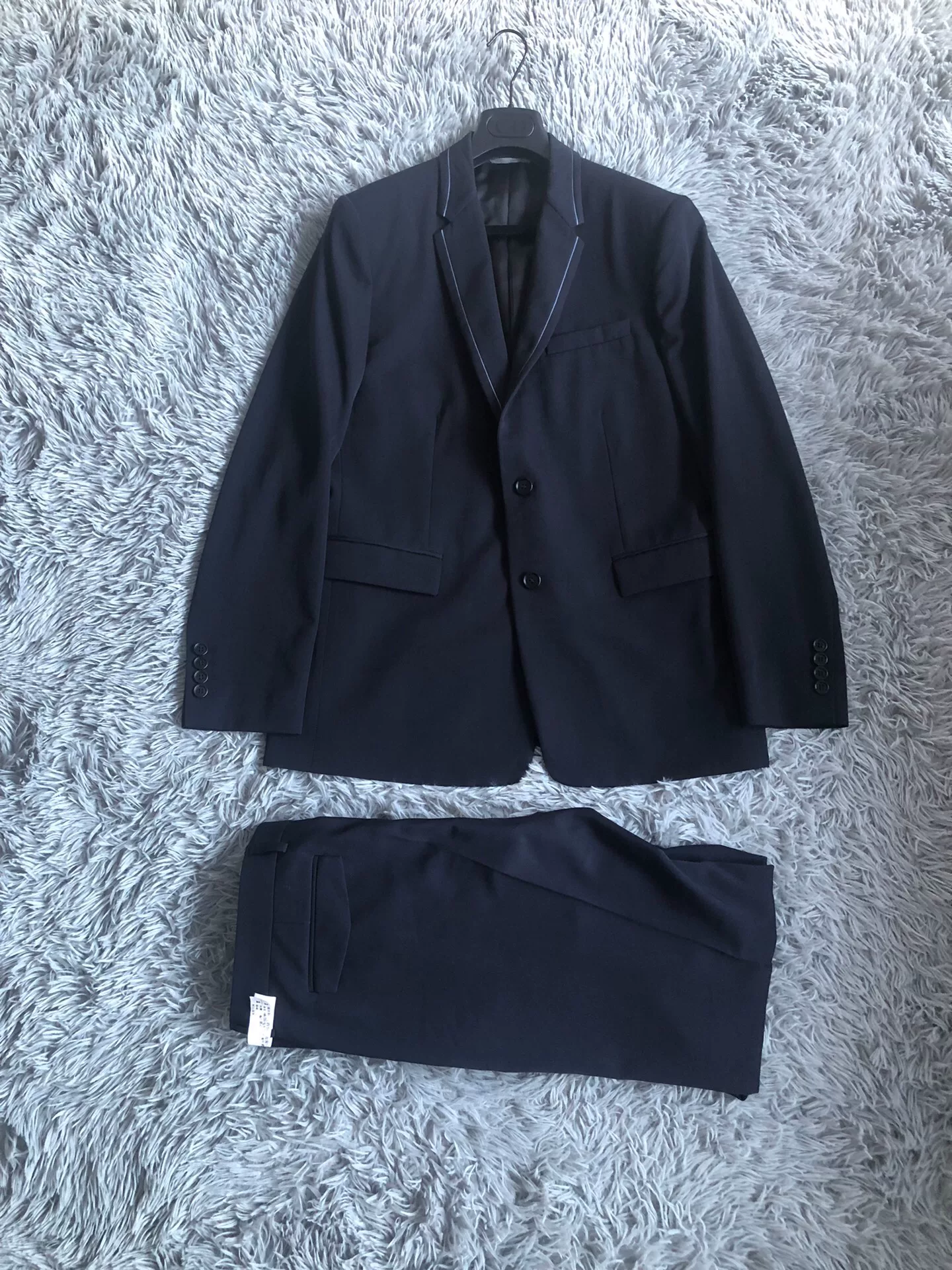 Dior Homme 16ss Blue Wool Suit