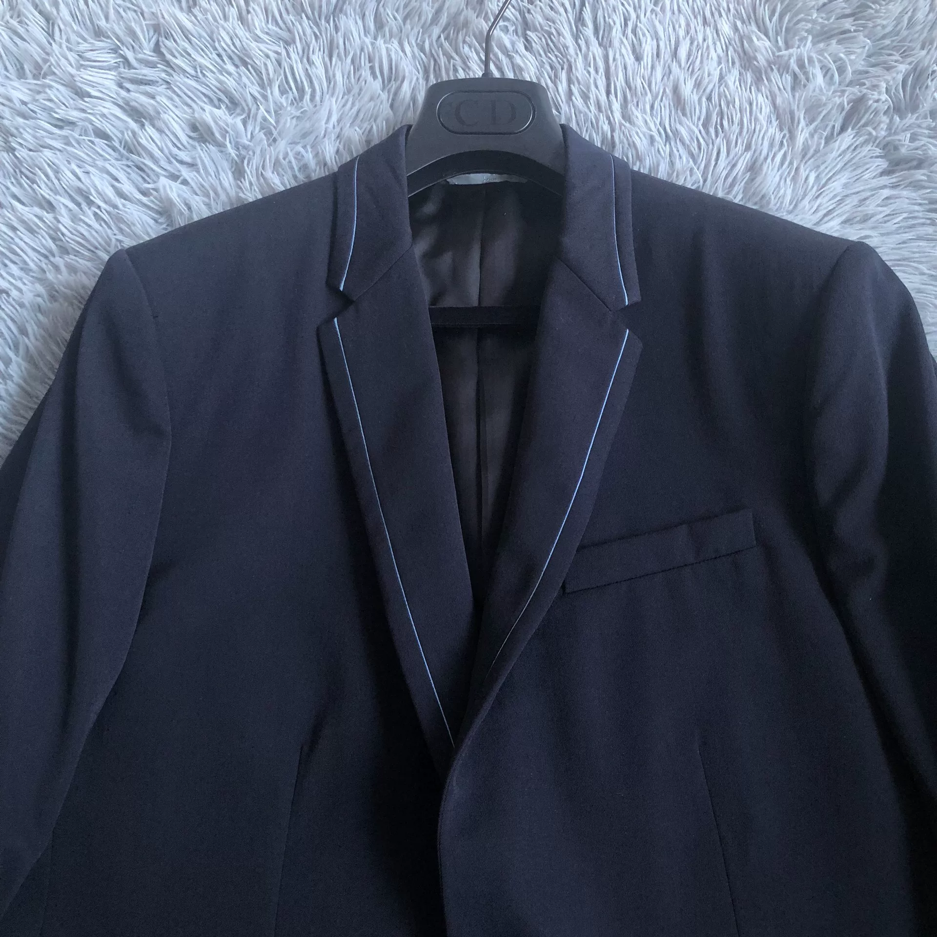 Dior Homme 16ss Blue Wool Suit — detail