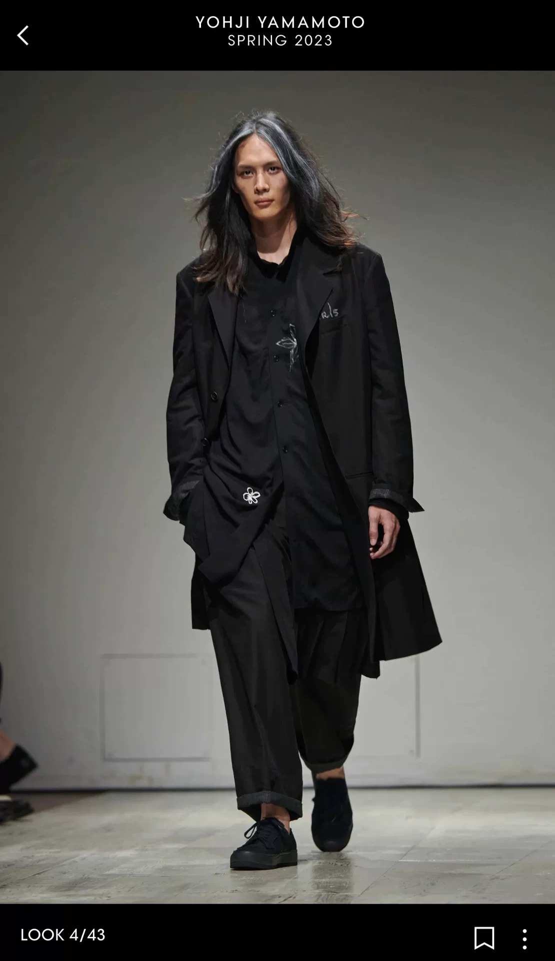 Yohji Yamamoto 23ss Floral Shirt — front