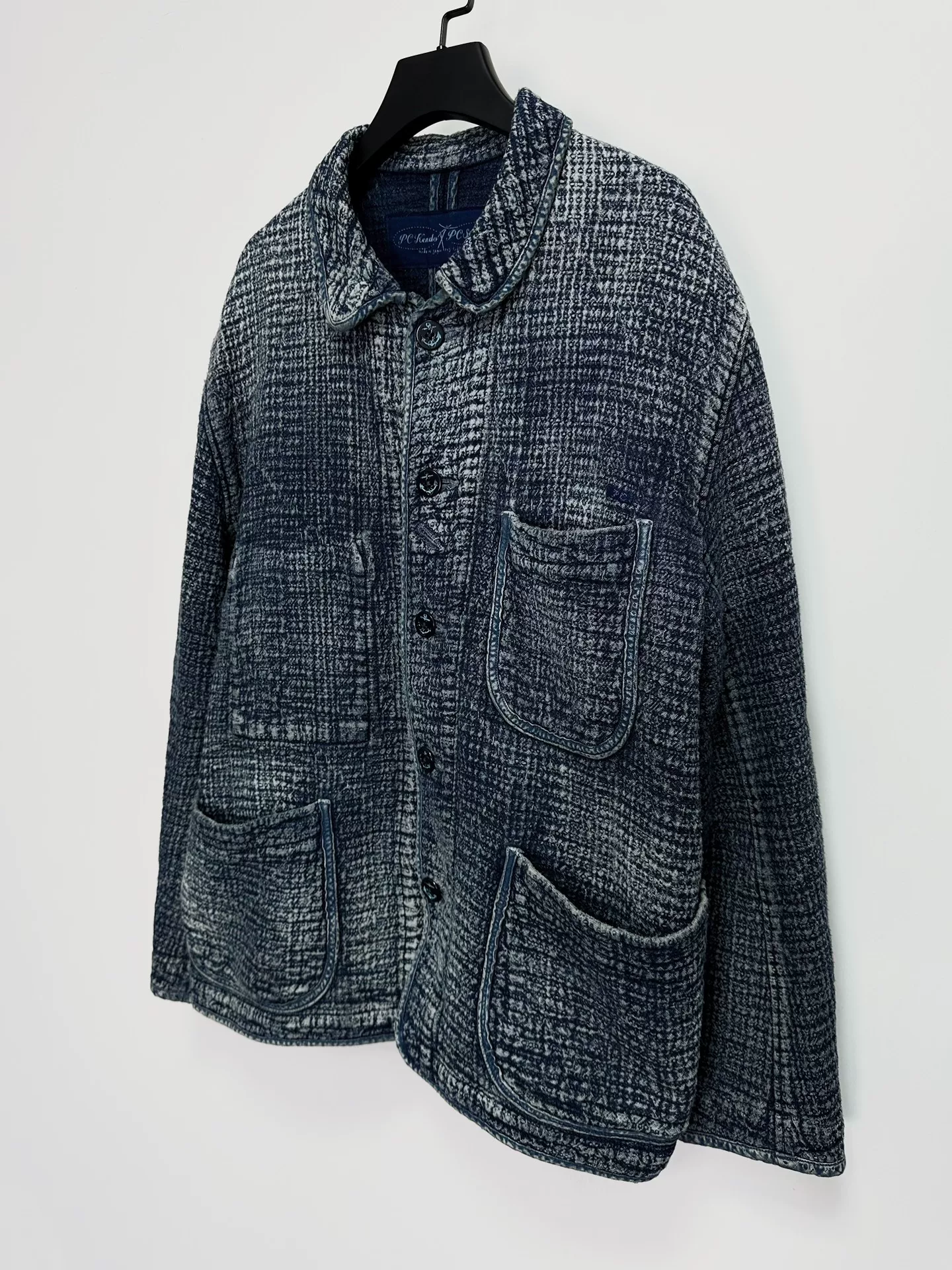 PORTER CLASSIC Kendo Indigo Sashiko Jacket — back
