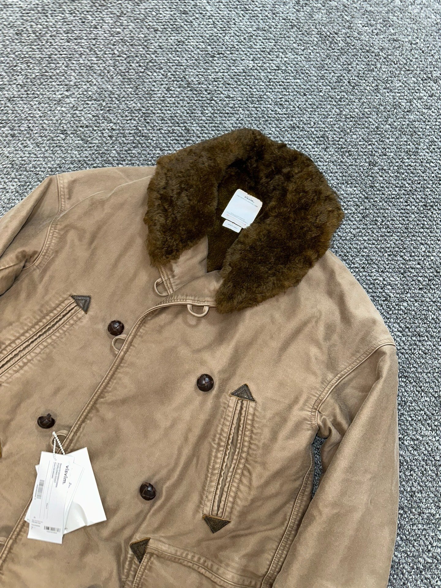 visvim furlong coat — front