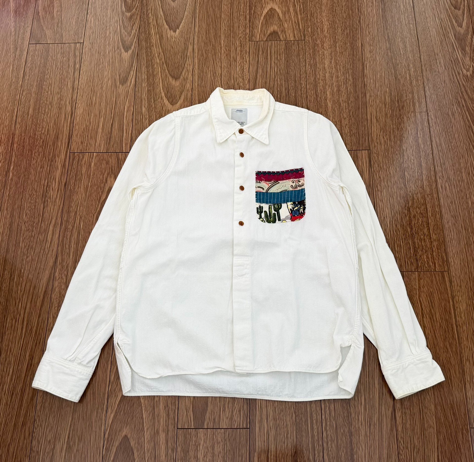 VISVIM LUNGTA B.D.WOVEN POCKET L/S