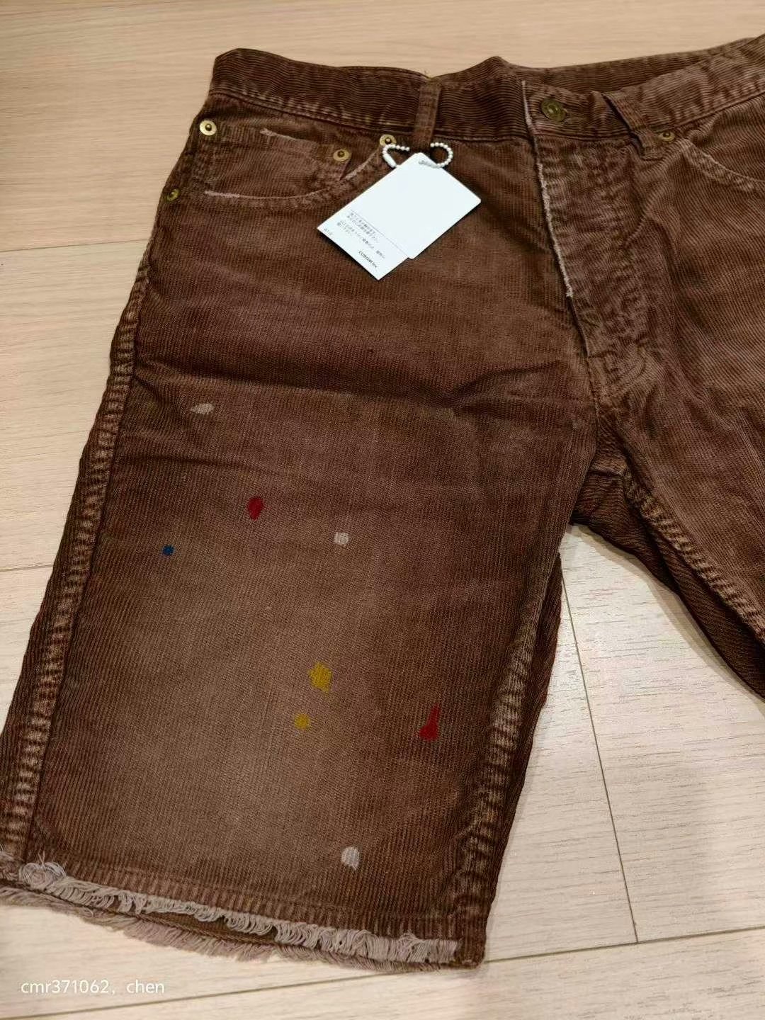 VISVIM 17SS FLUXUS 03 Cut-Offs Slub Cords — front
