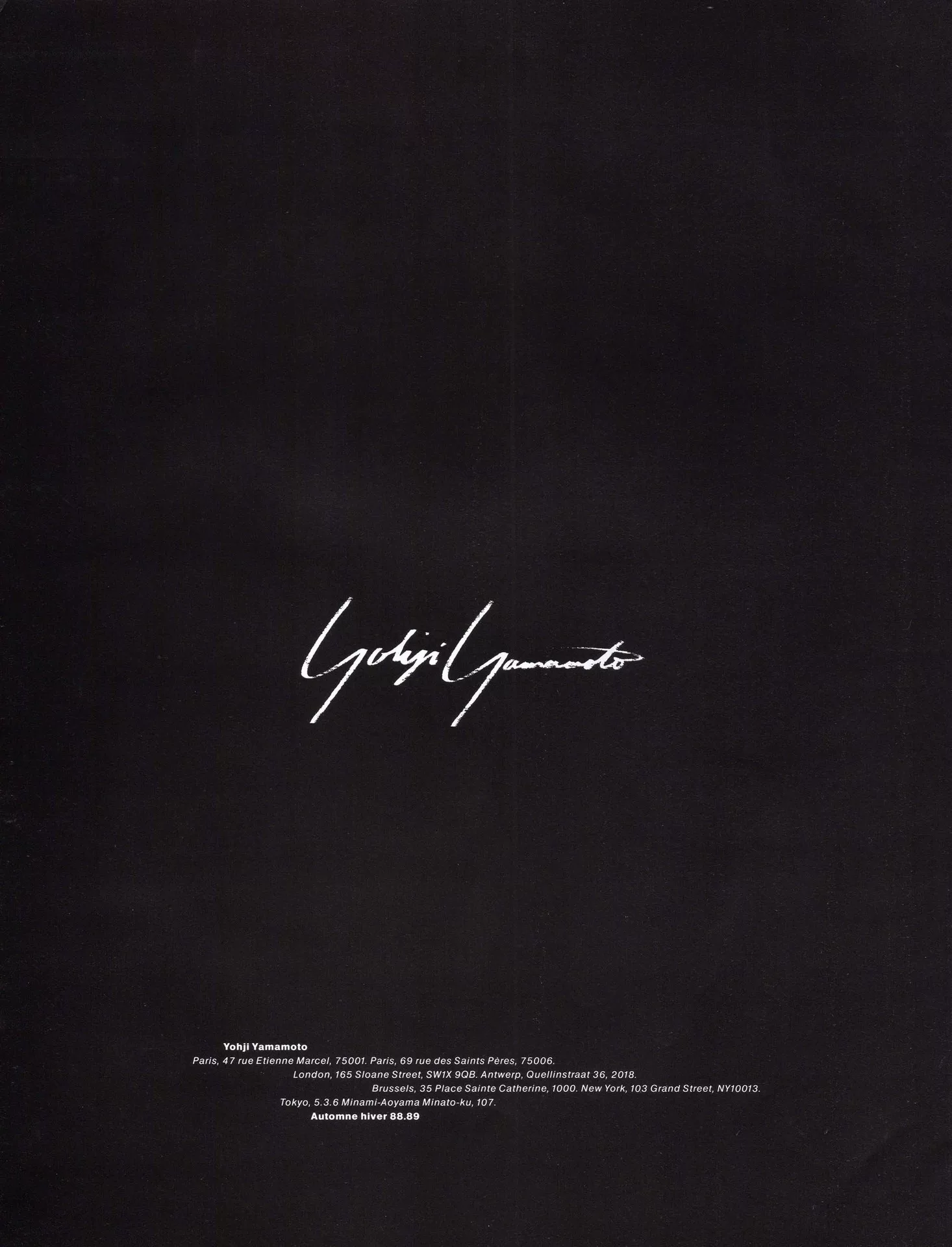 Yohji Yamamoto 88AW Archive Coat — back