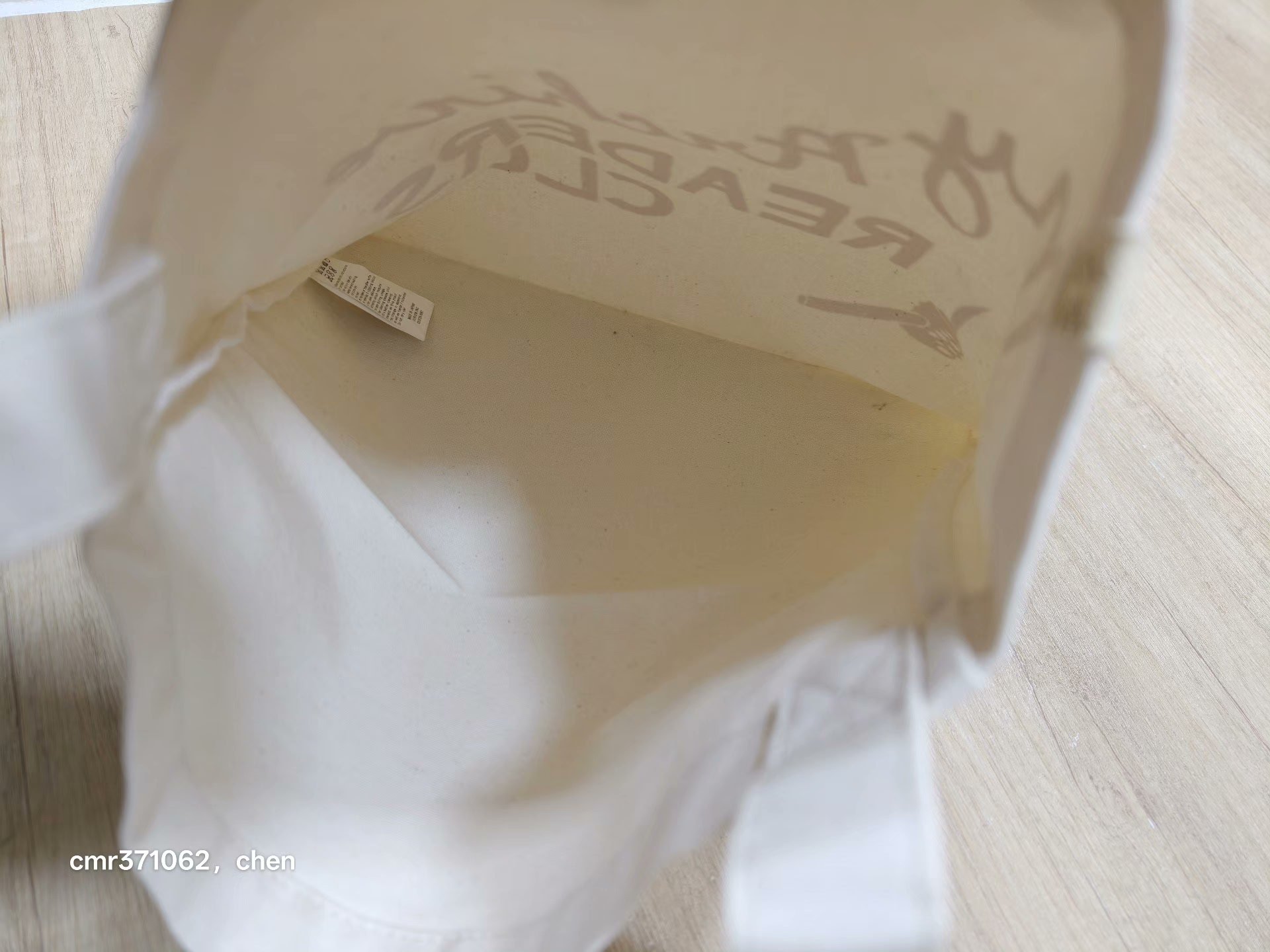 visvim 18SS SPOT MUSETTE CANVAS M.A.R.C. — label