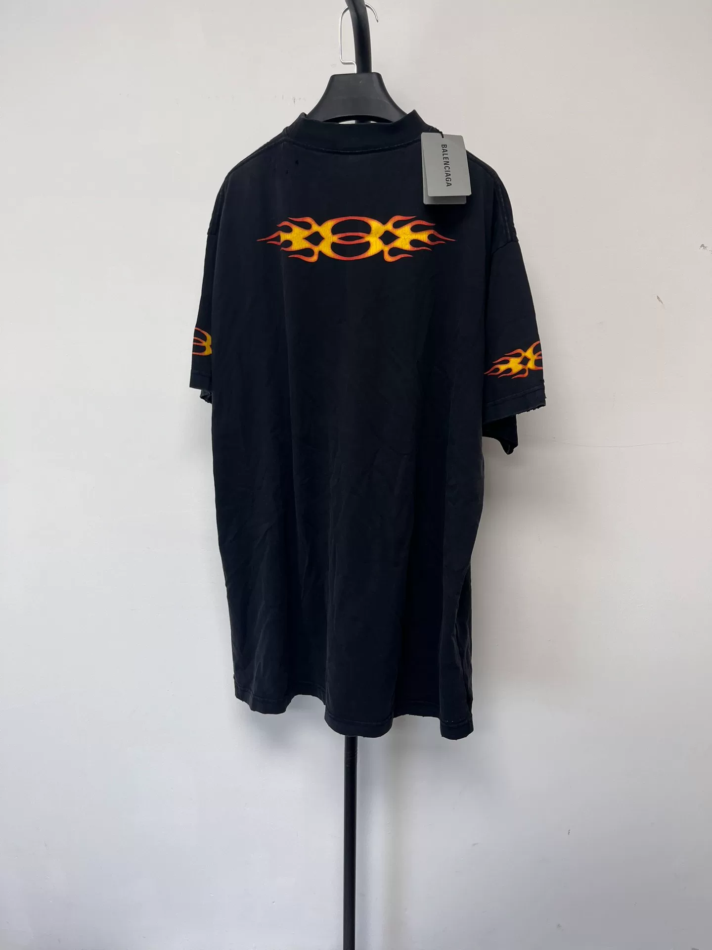 Balenciaga Double Ring Flame T-Shirt — front