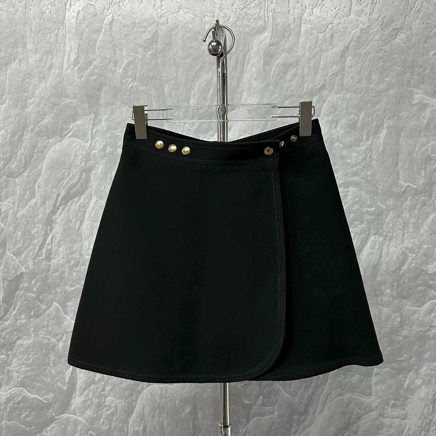 Louis Vuitton Wool Wrap Skirt — front