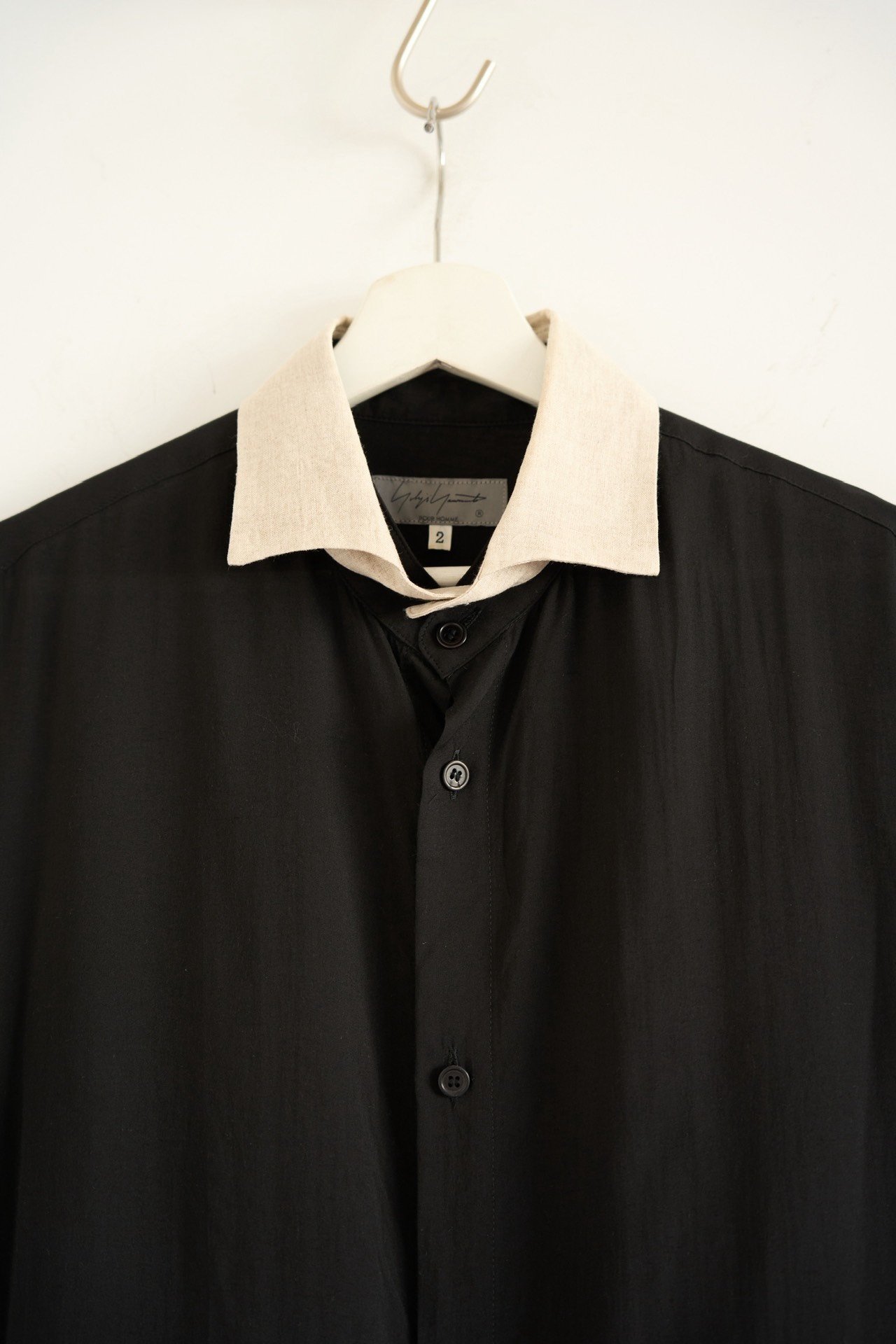 Yohji Yamamoto 22SS Detachable Collar Shirt — back