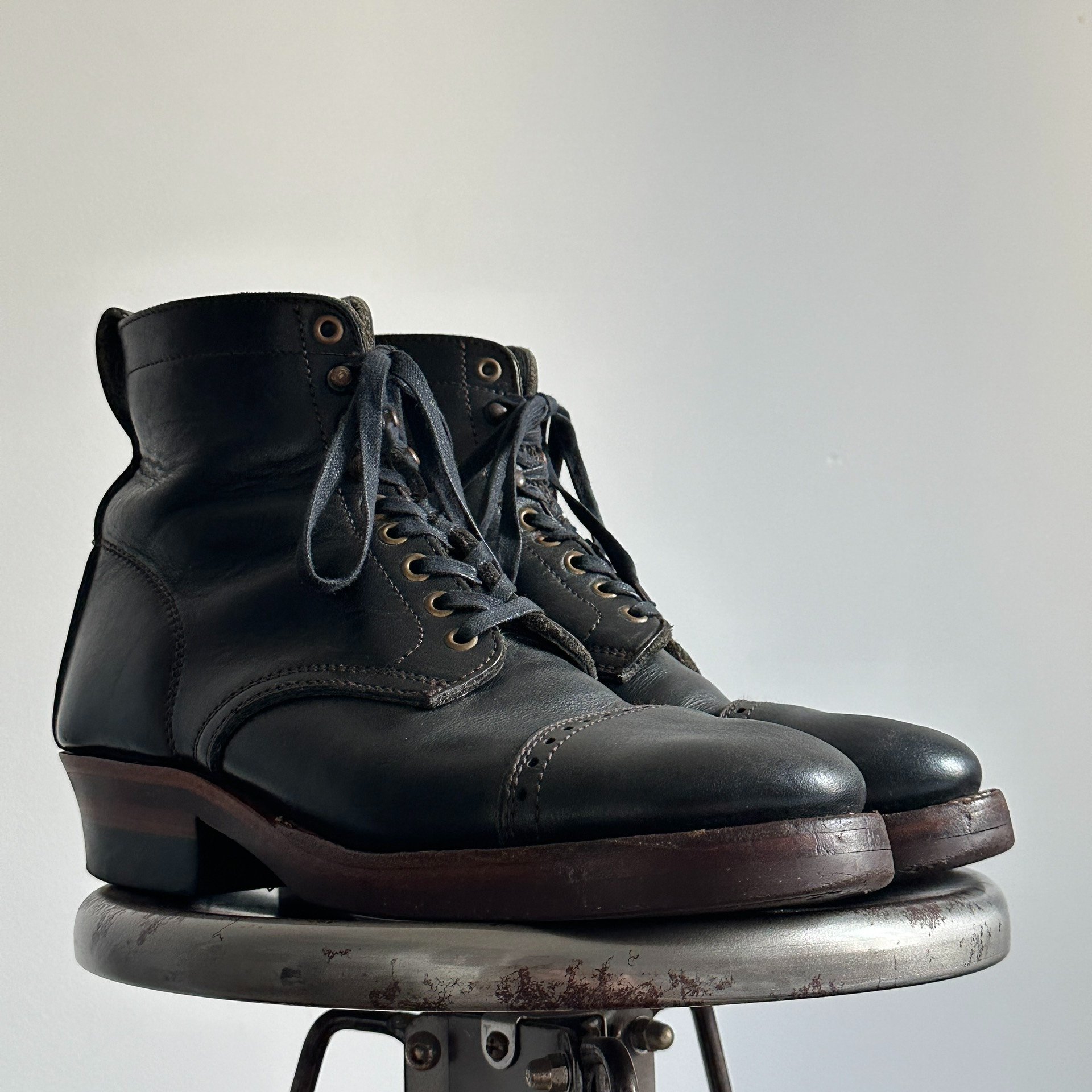 Clinch WR Last Soft Toe Paratrooper Boots — label