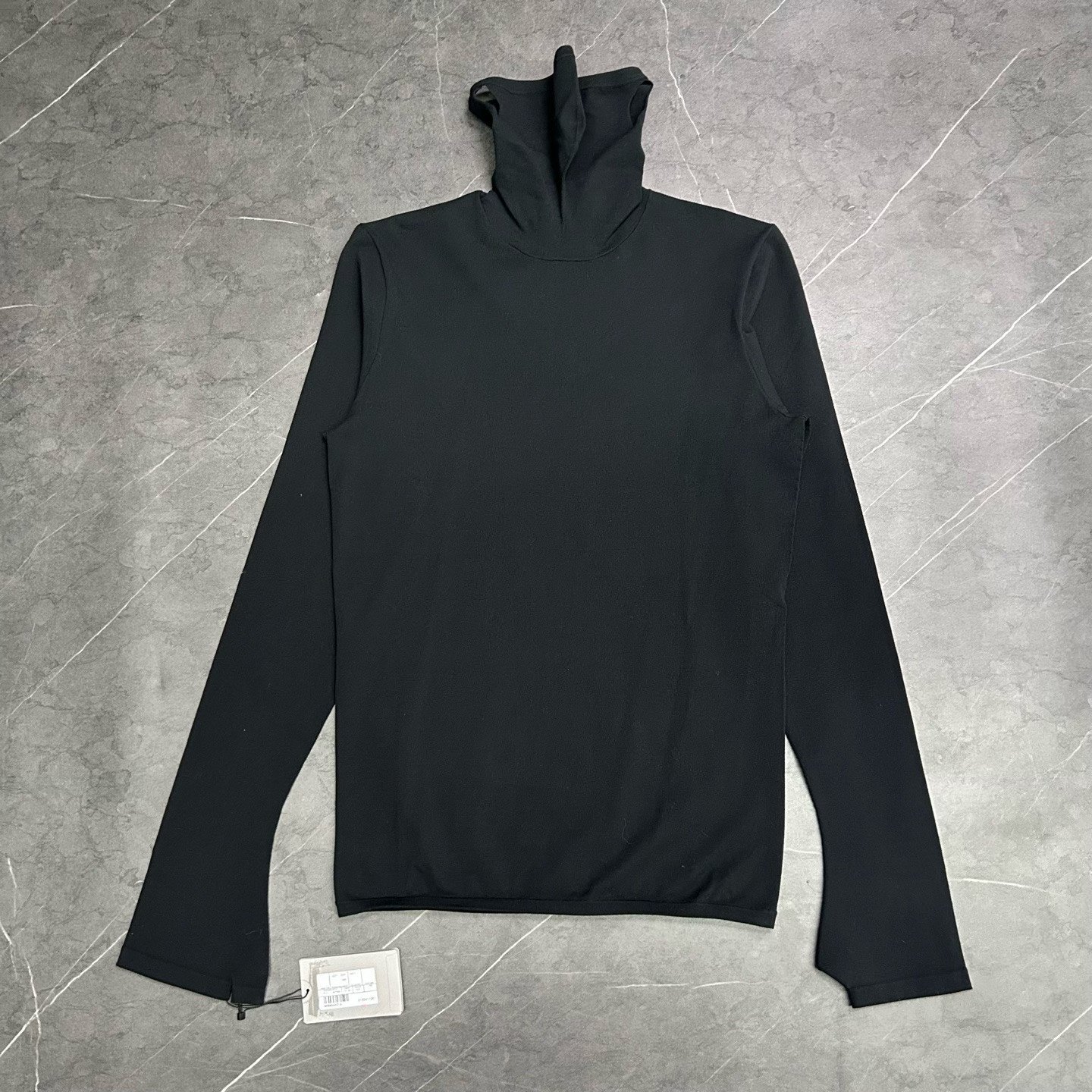 Balenciaga Black Mask Long-Sleeve Top