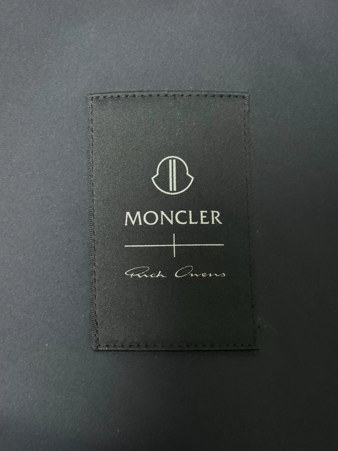 Rick Owens x Moncler Trench Coat — label