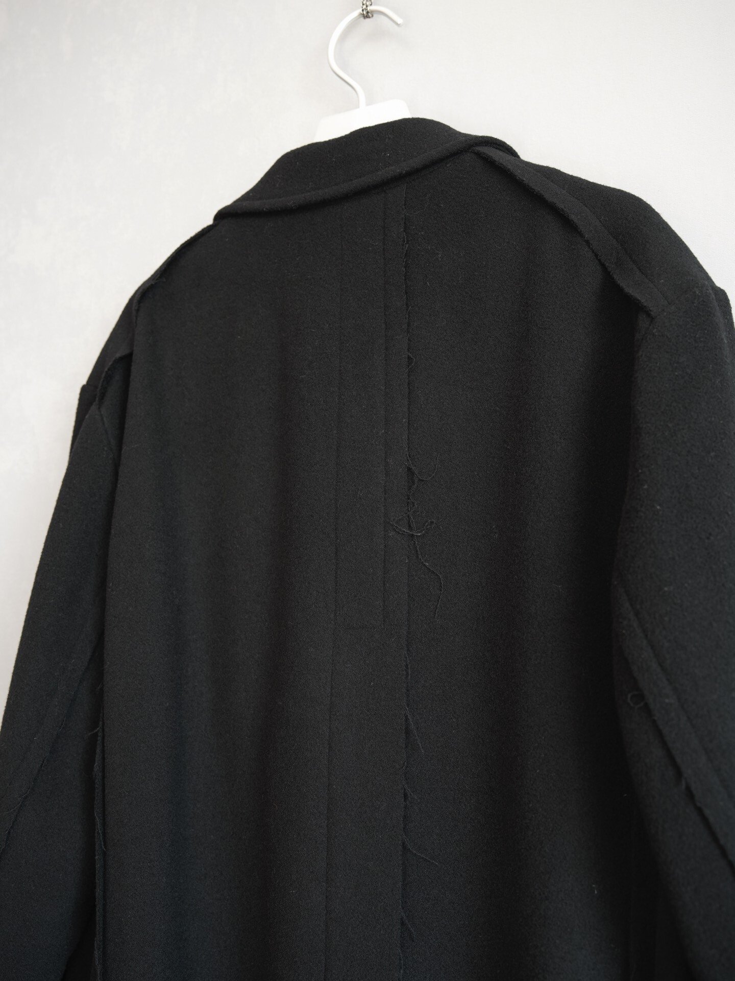 Yohji Yamamoto 22AW Chesterfield Wool Coat — label