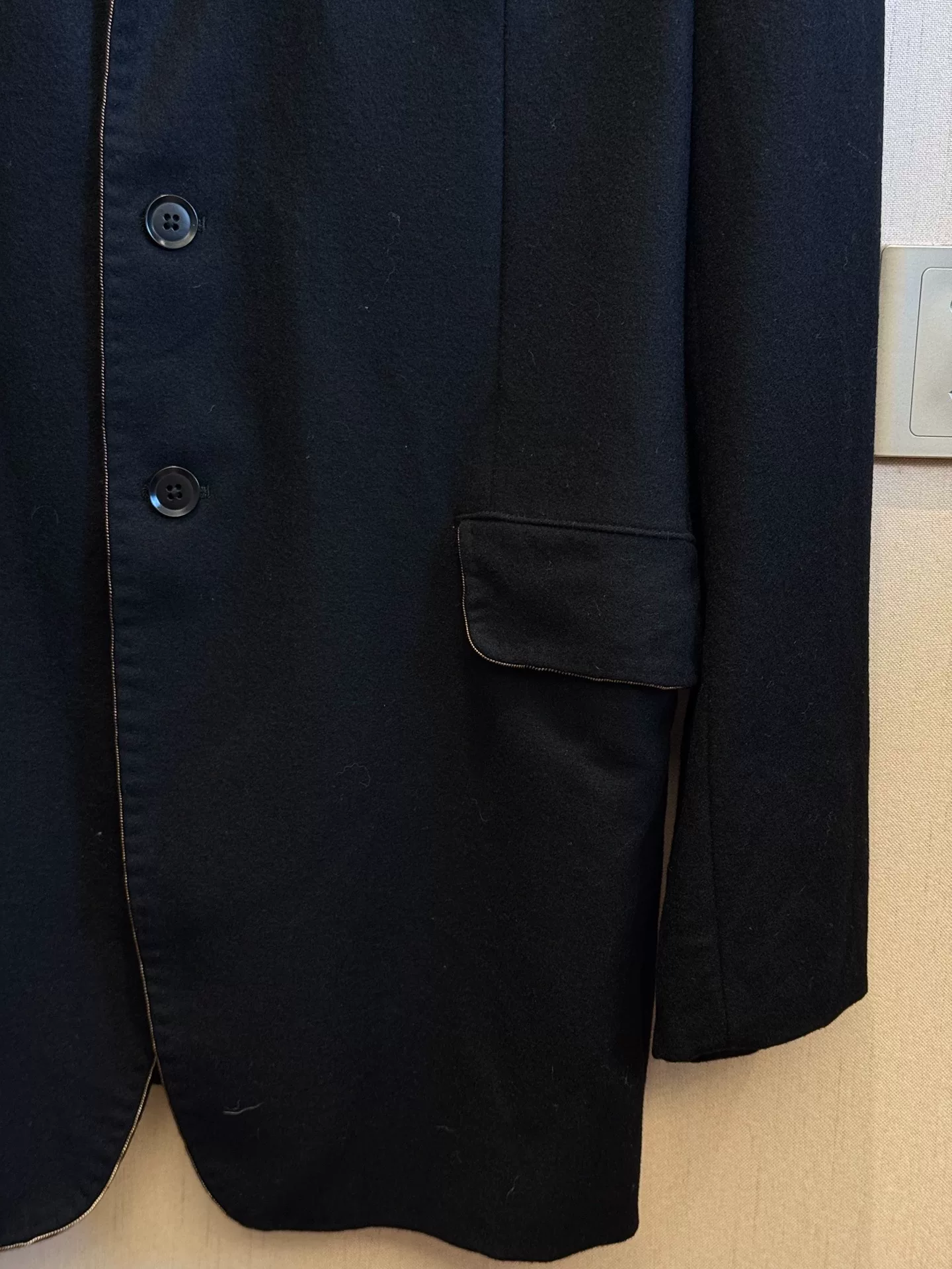 Yohji Yamamoto 00AW Copper Wire Jacket — detail