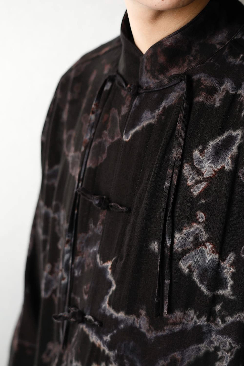 Yohji Yamamoto Shibori Mandarin Button Jacket — back